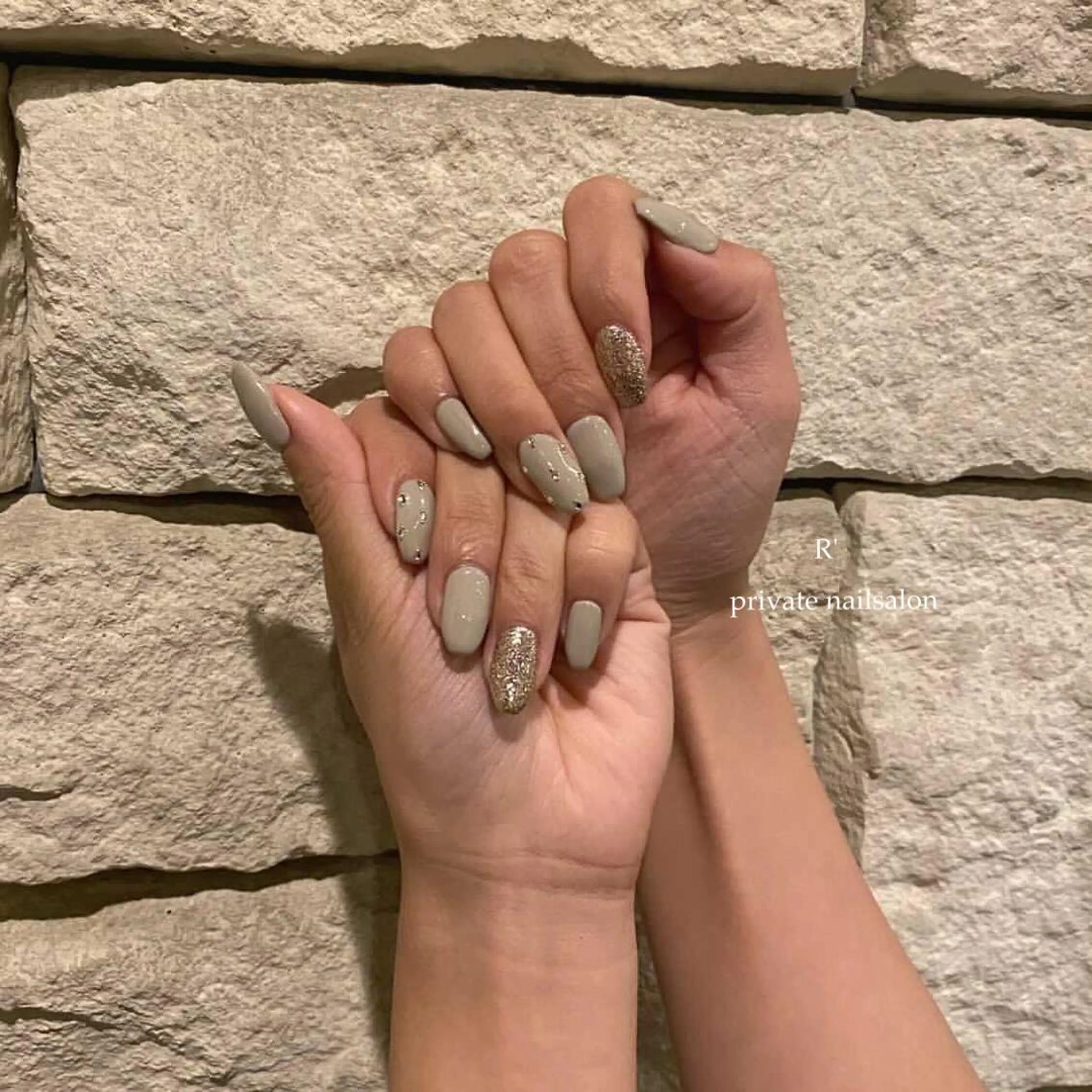 ネイル ストーンネイル Bersinar nail所属・Bersinar nail(rina)のネイルデザイン