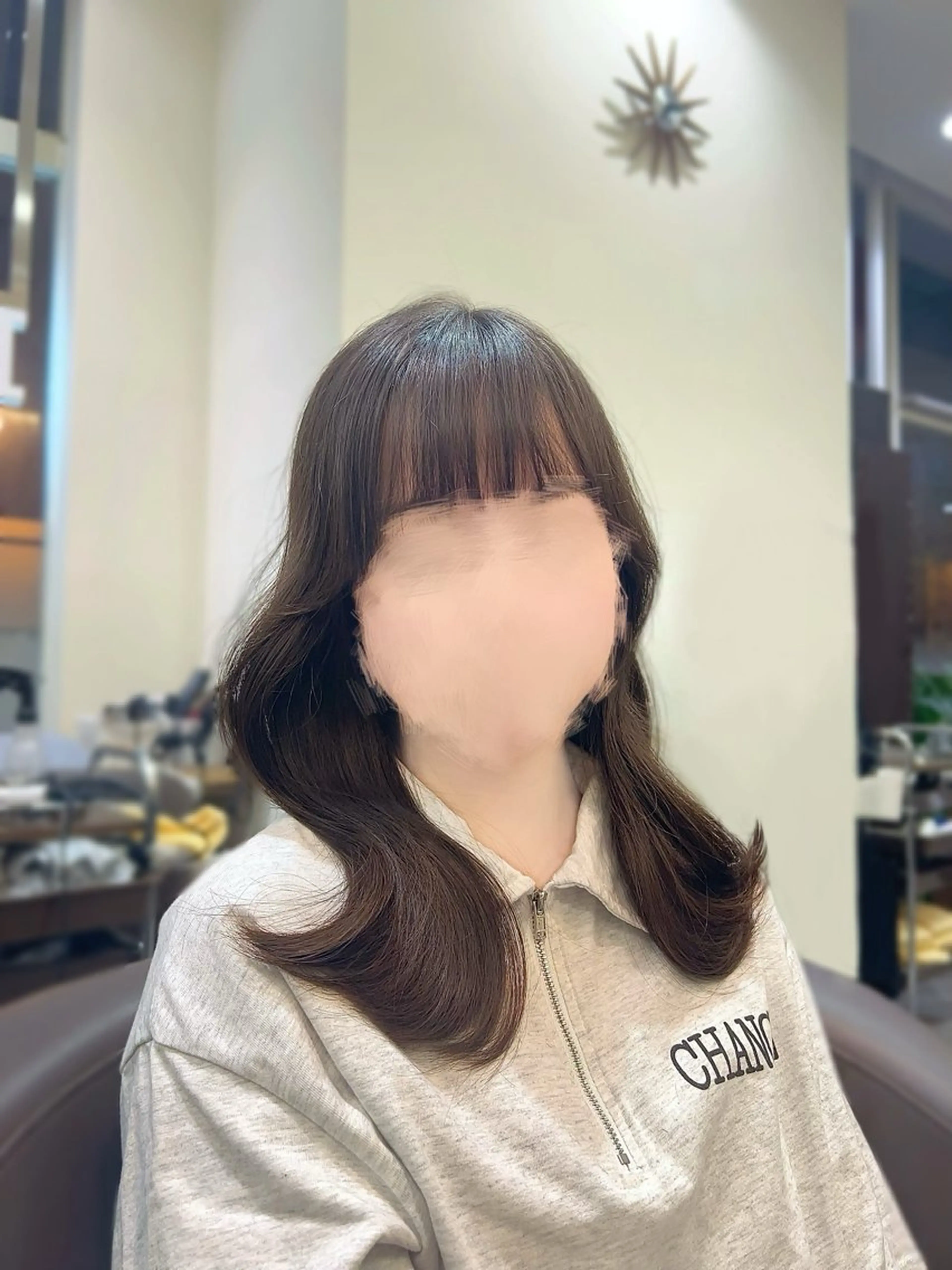 🤍ྀི透明感ワンカラー+超音波トリートメント🐳🫧の写真