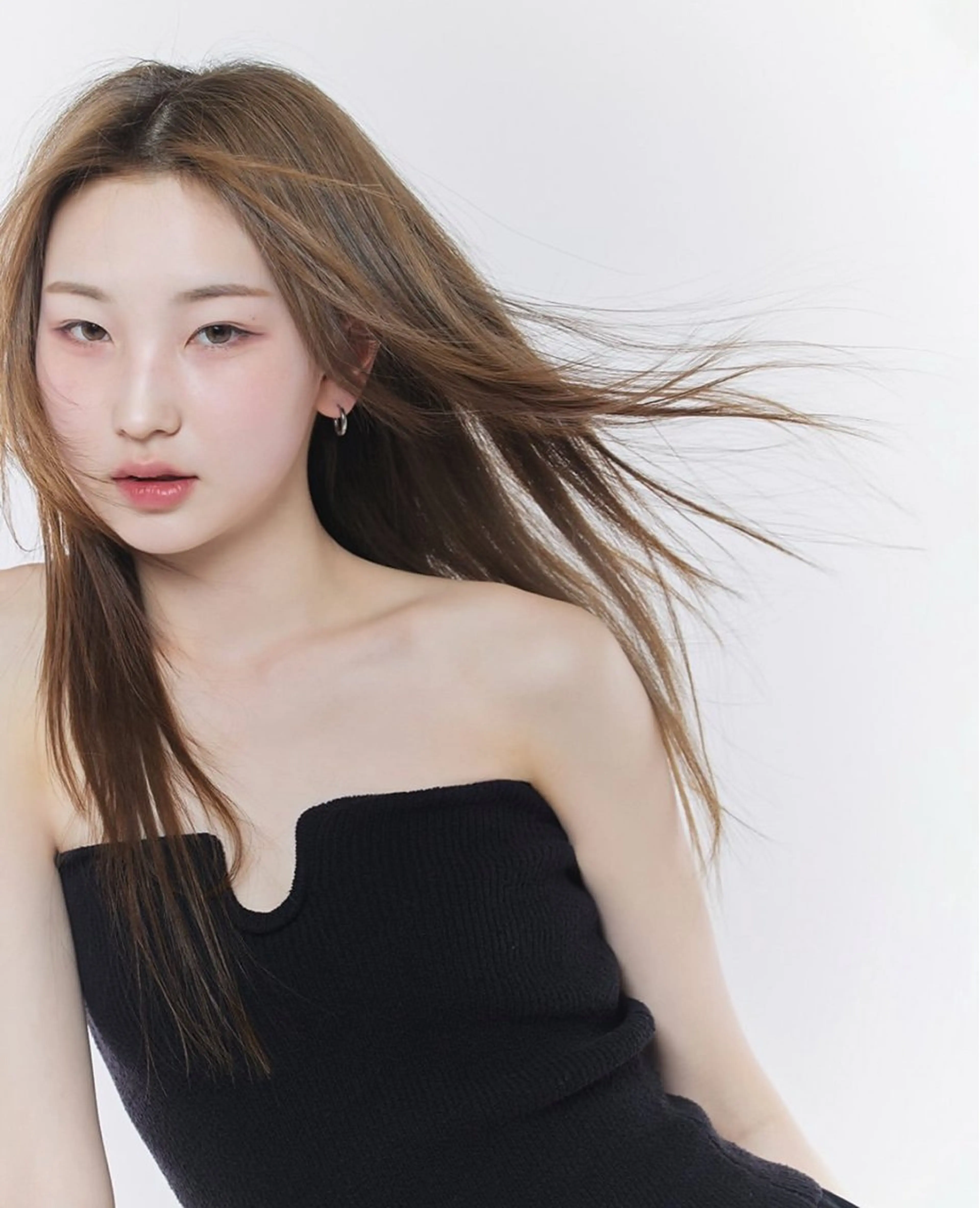 ロング カラー カット トリートメント JUNO韓国ヘア‎ narumi‎🤍のヘアスタイル