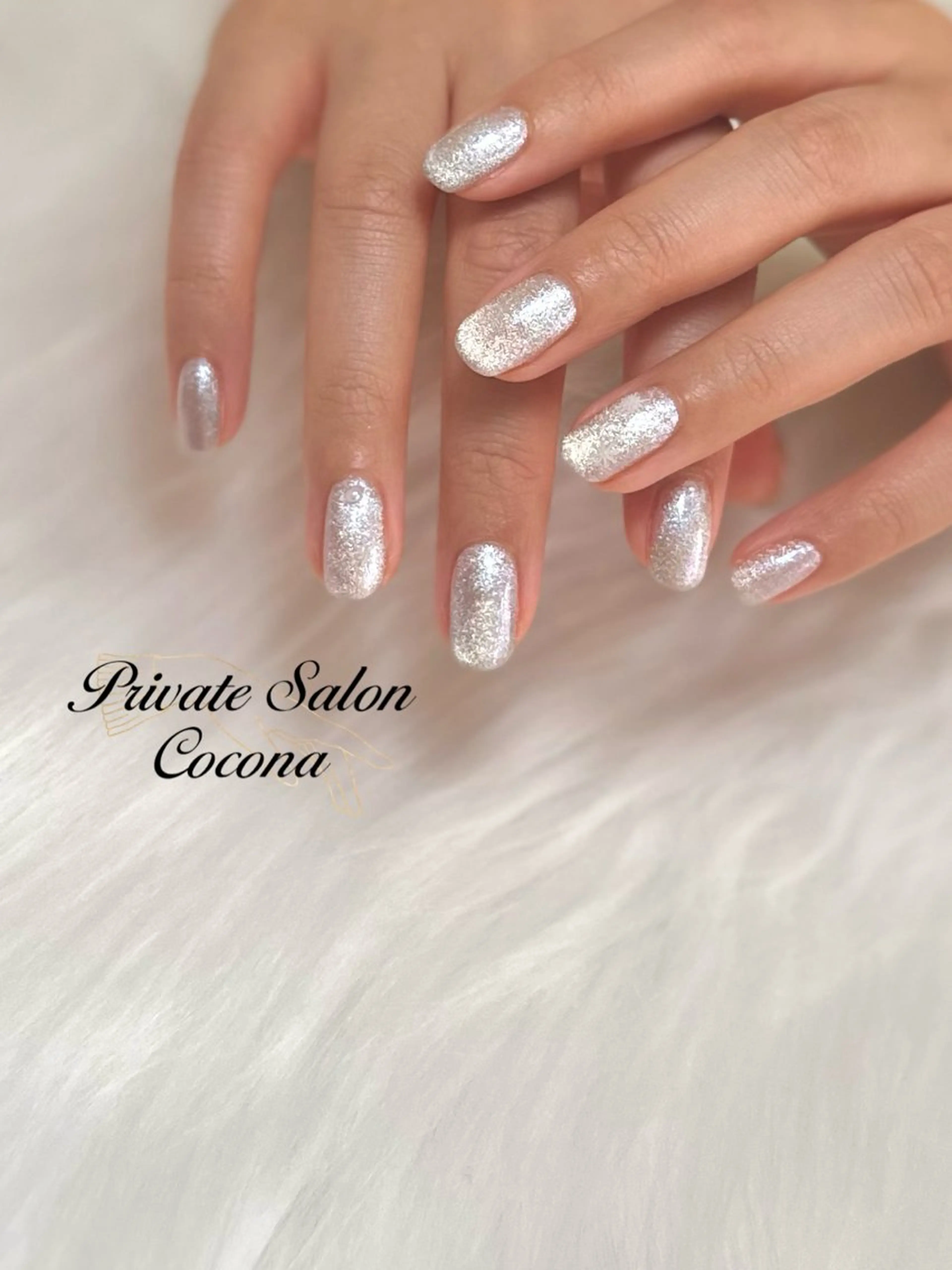 ネイル オーロラネイル マグネットネイル ハンドネイル プライベートサロン nailcoconaのネイルデザイン