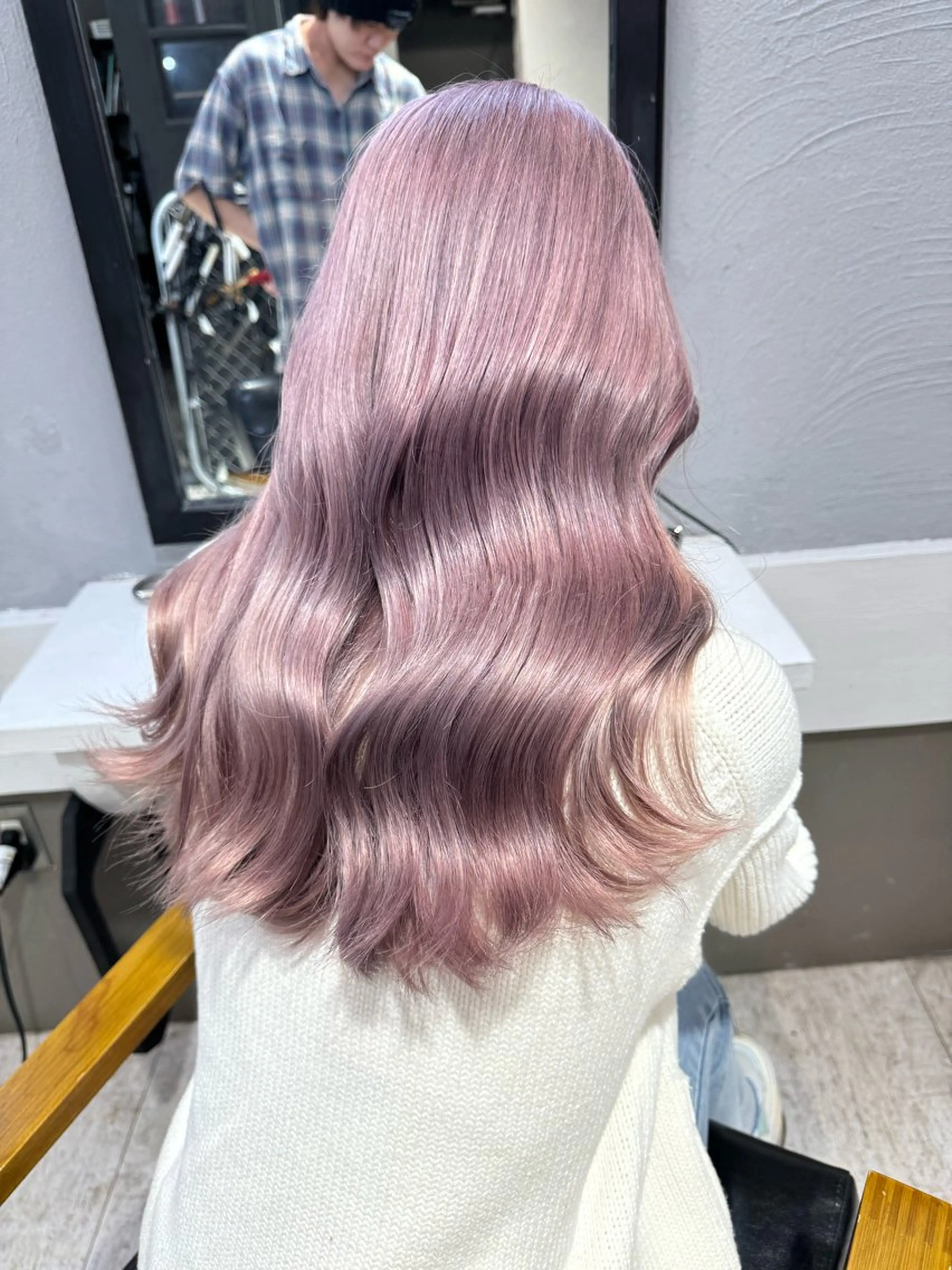 ミディアム カラー dao/ミルクティー /ブラウン/ブロンドのヘアスタイル