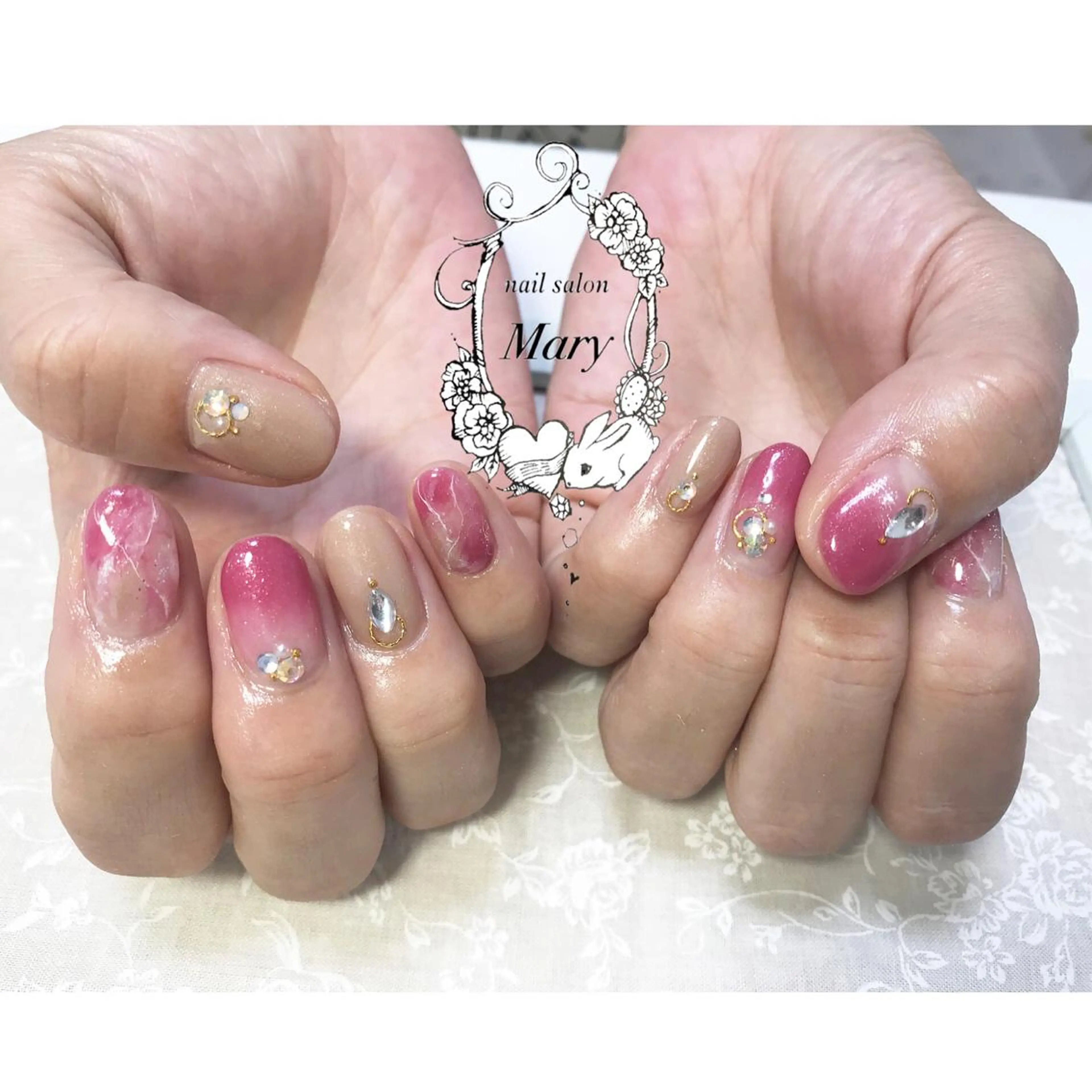 ネイル 大理石ネイル(マーブル) WITH  NAIL ネイリストのネイルデザイン