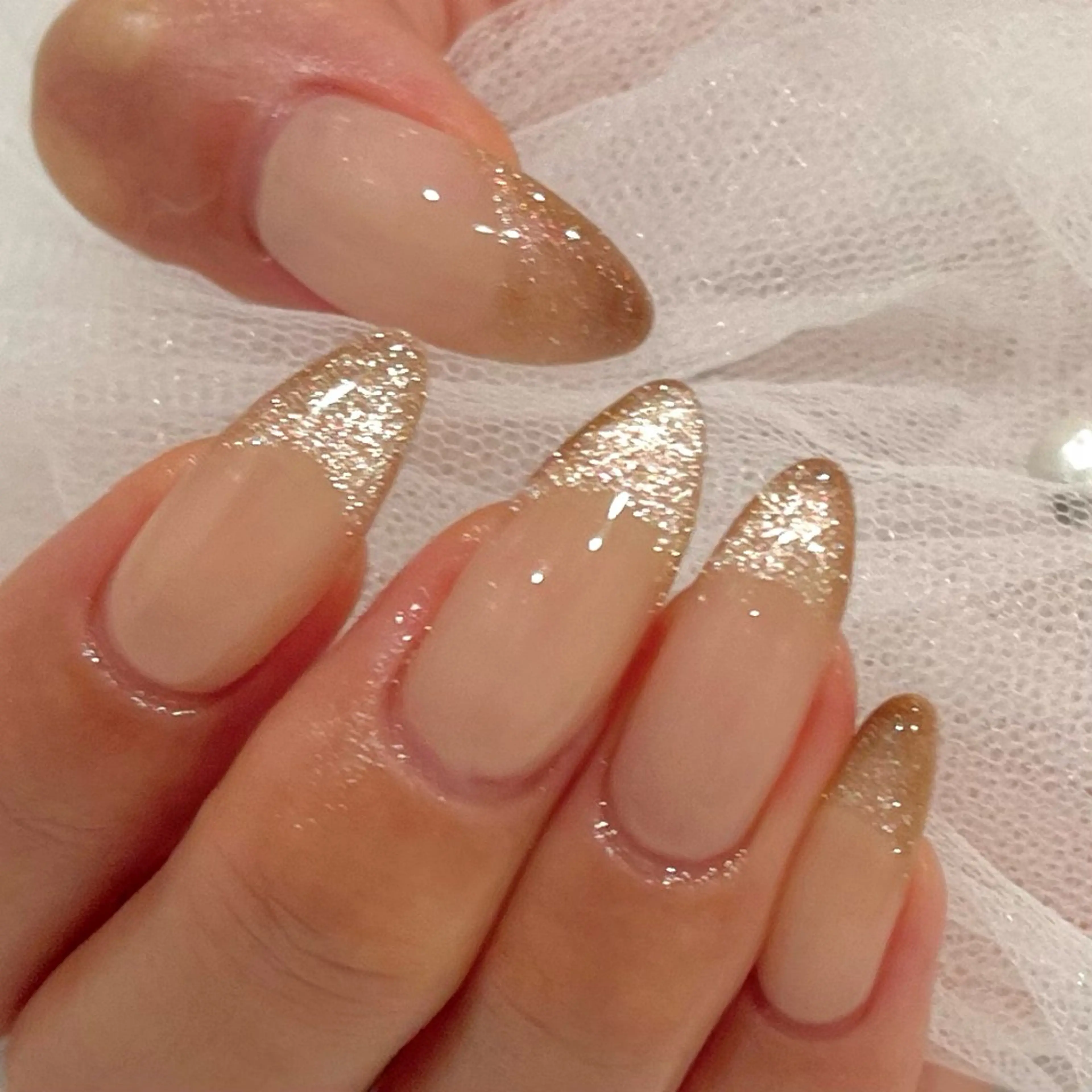 ネイル フレンチネイル マグネットネイル マグネットフレンチ ハンドネイル COCO  NAIL所属・COCO NAILのネイルデザイン
