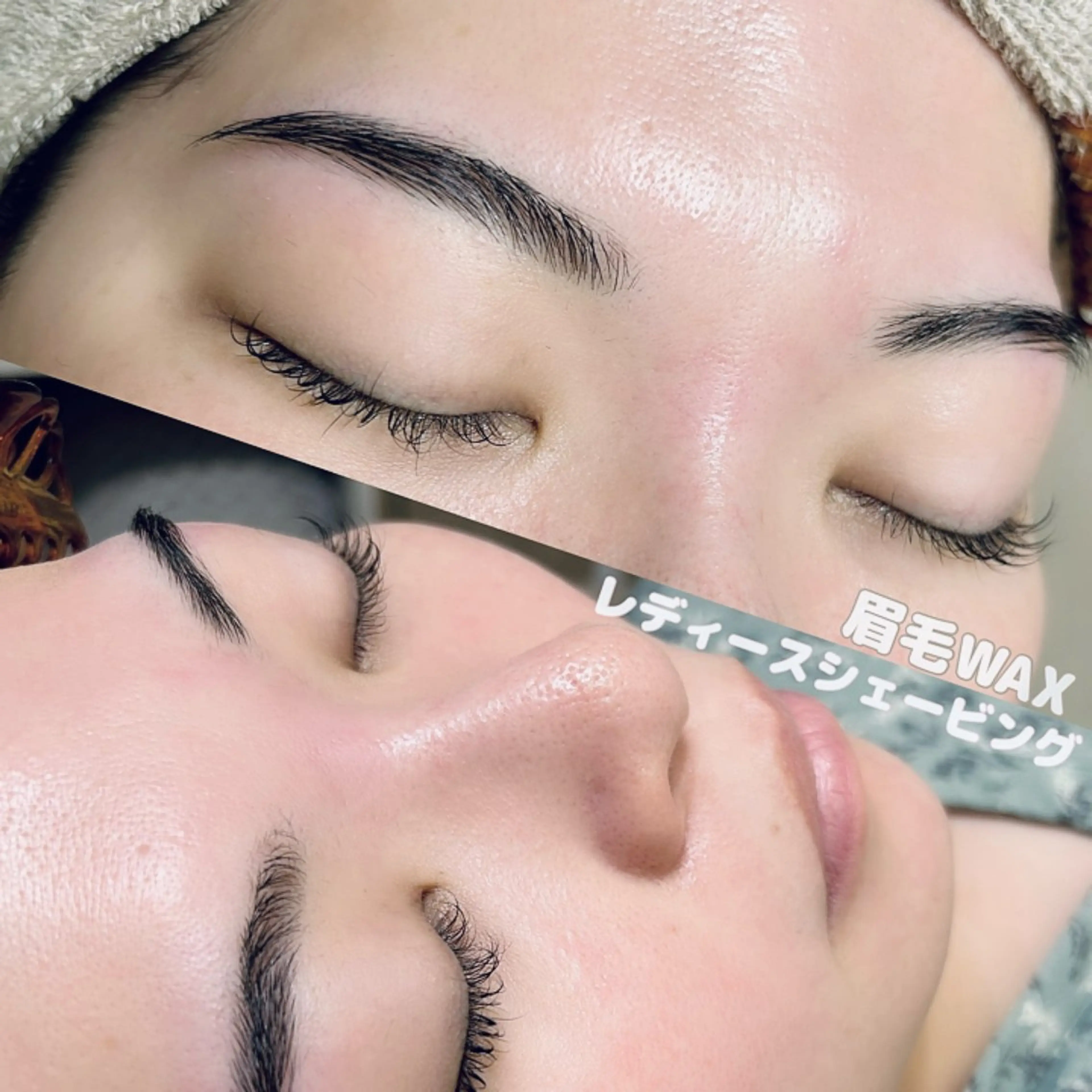 💎ミニモ限定💎レディースシェービング(襟剃り+全顔+眉)+眉毛ワックス🪞🪄︎︎の写真