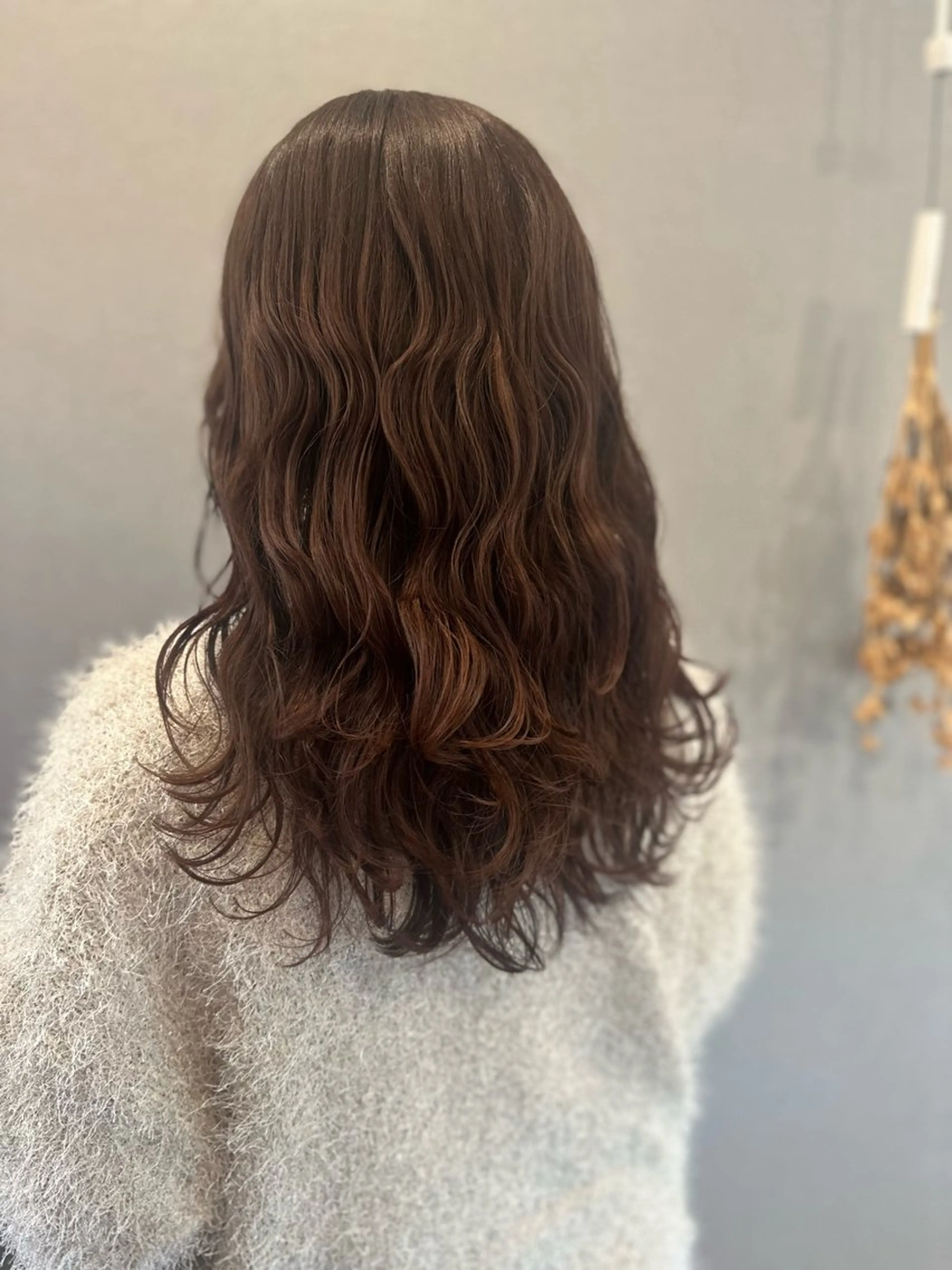 セミロング カラー カット ヘアカラー トリートメント K Harukaのヘアスタイル