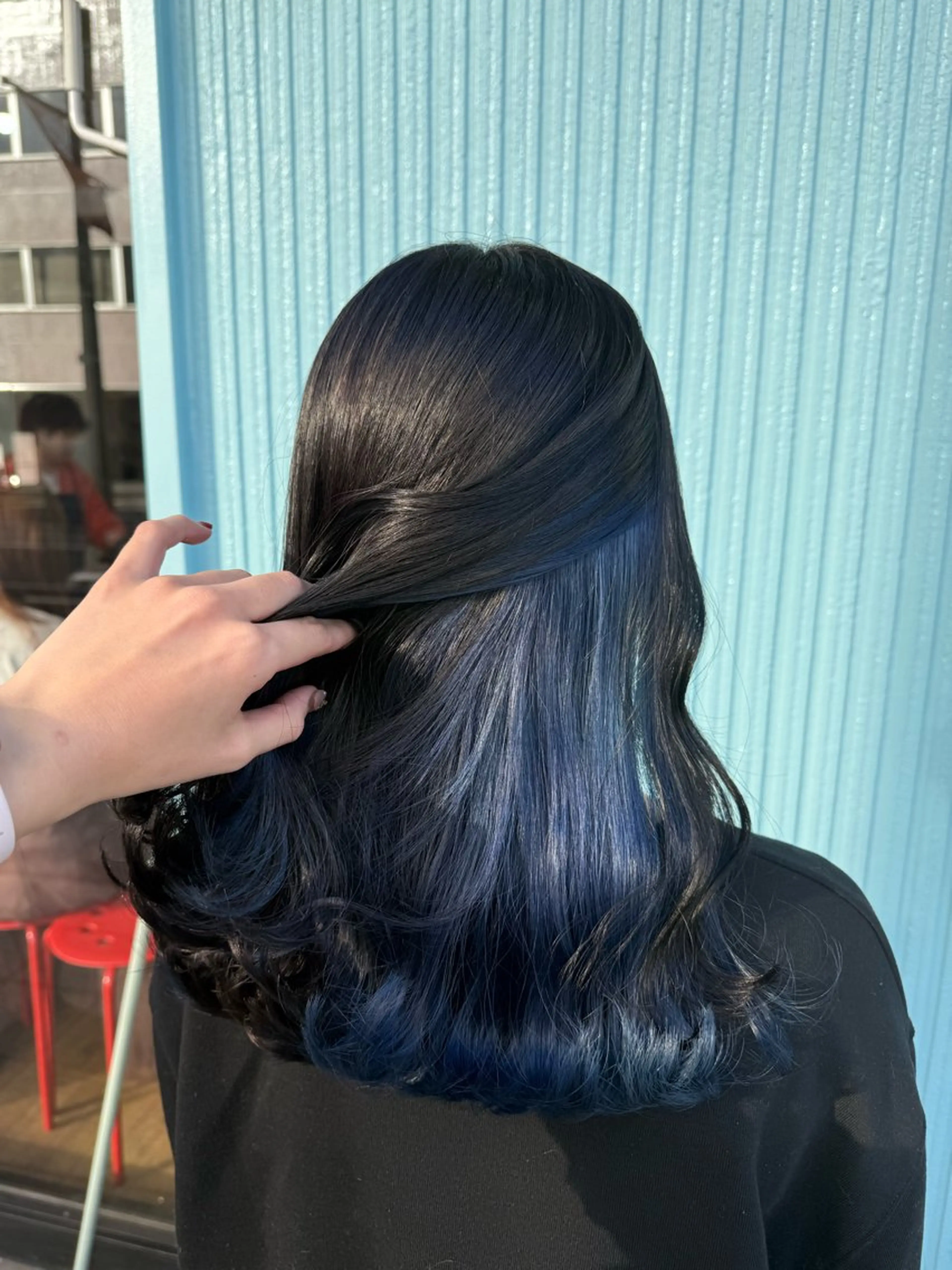 ミディアム カラー ヘアカラー 髪質改善 UN BLEACHのヘアスタイル