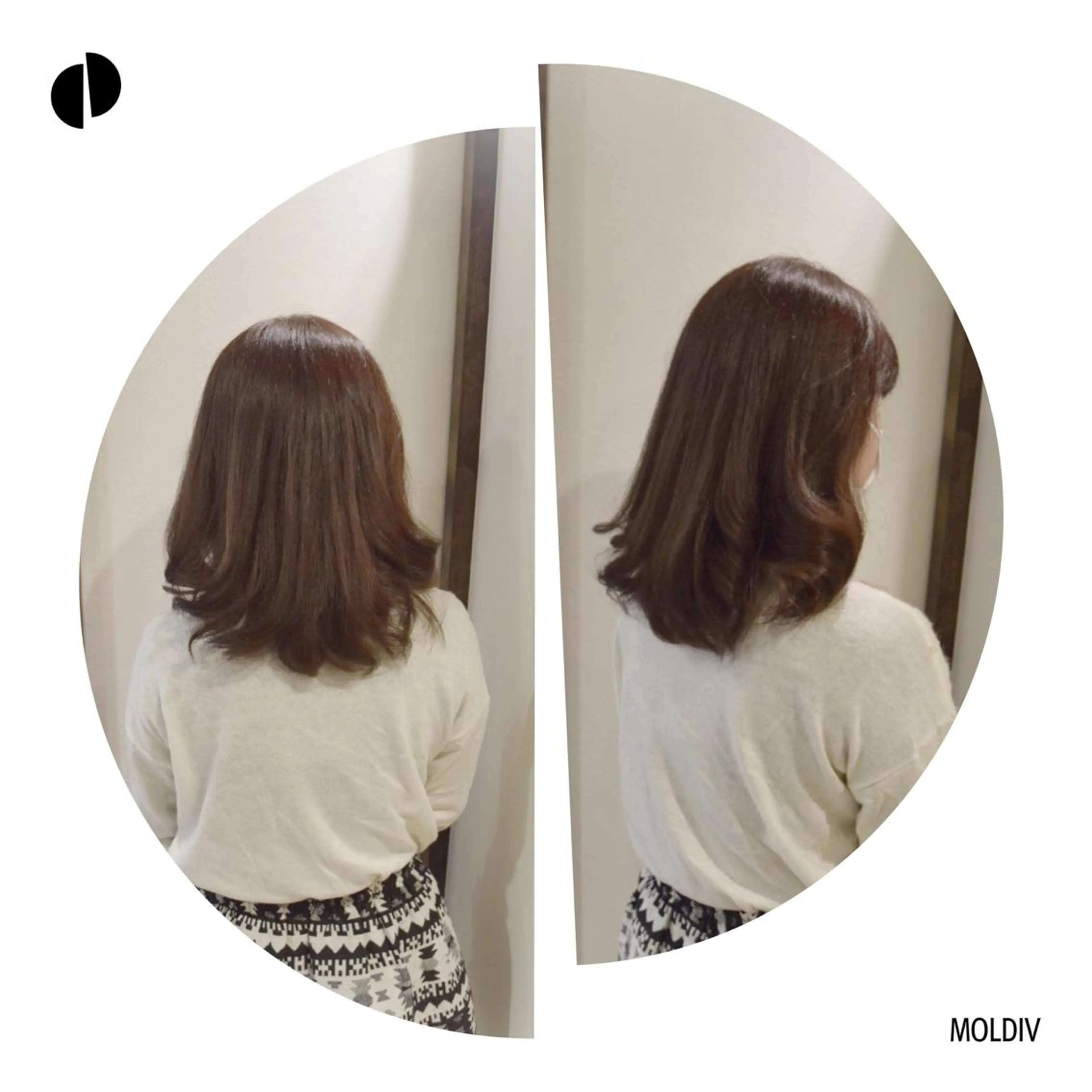 ミディアム セミロング カラー ブラウンカラー グレージュ ✨縮毛矯正✨髪質改善 ナカシマ ユミのヘアスタイル