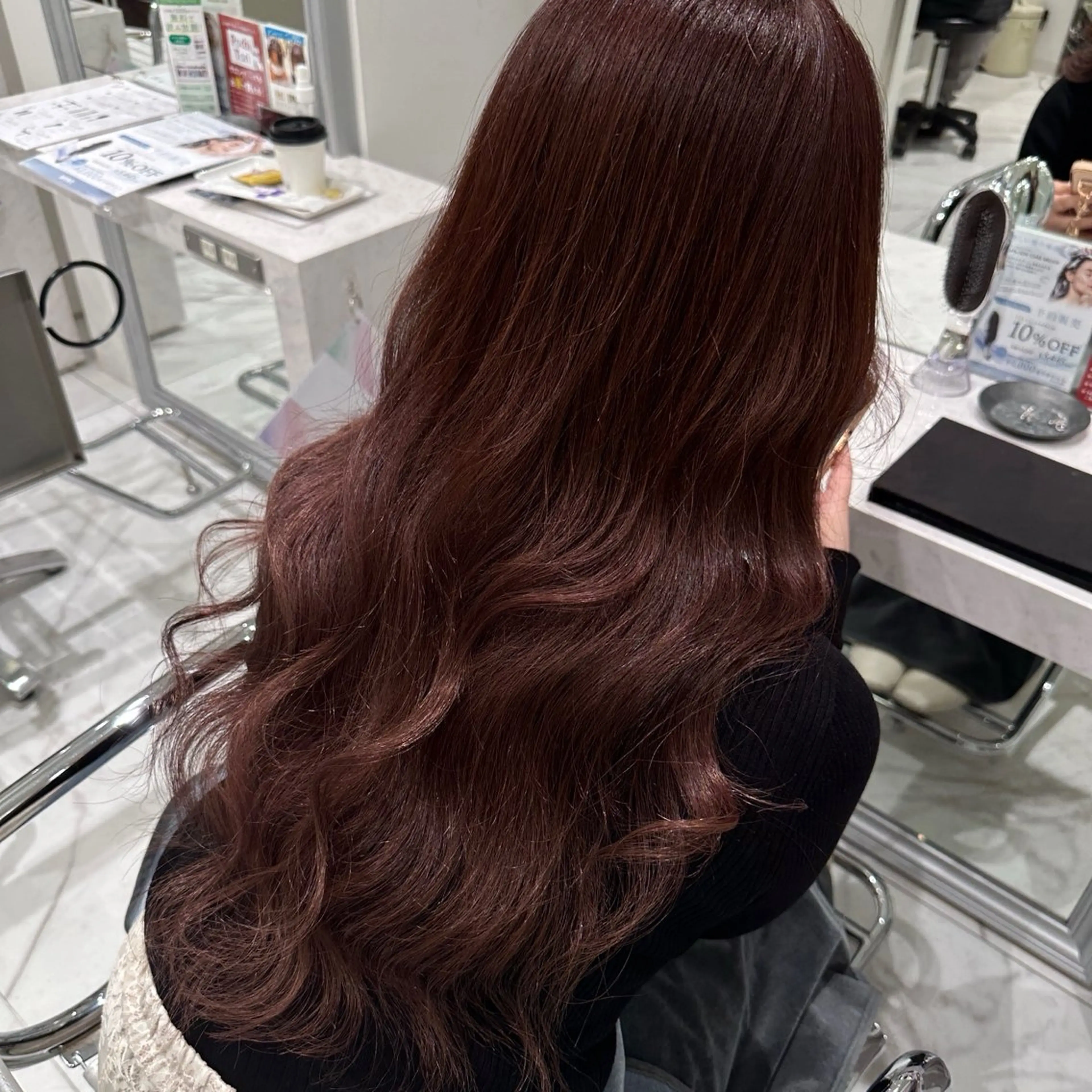 ロング カット ヘアカラー 韓国スタイル🇰🇷 児島葉月のヘアスタイル