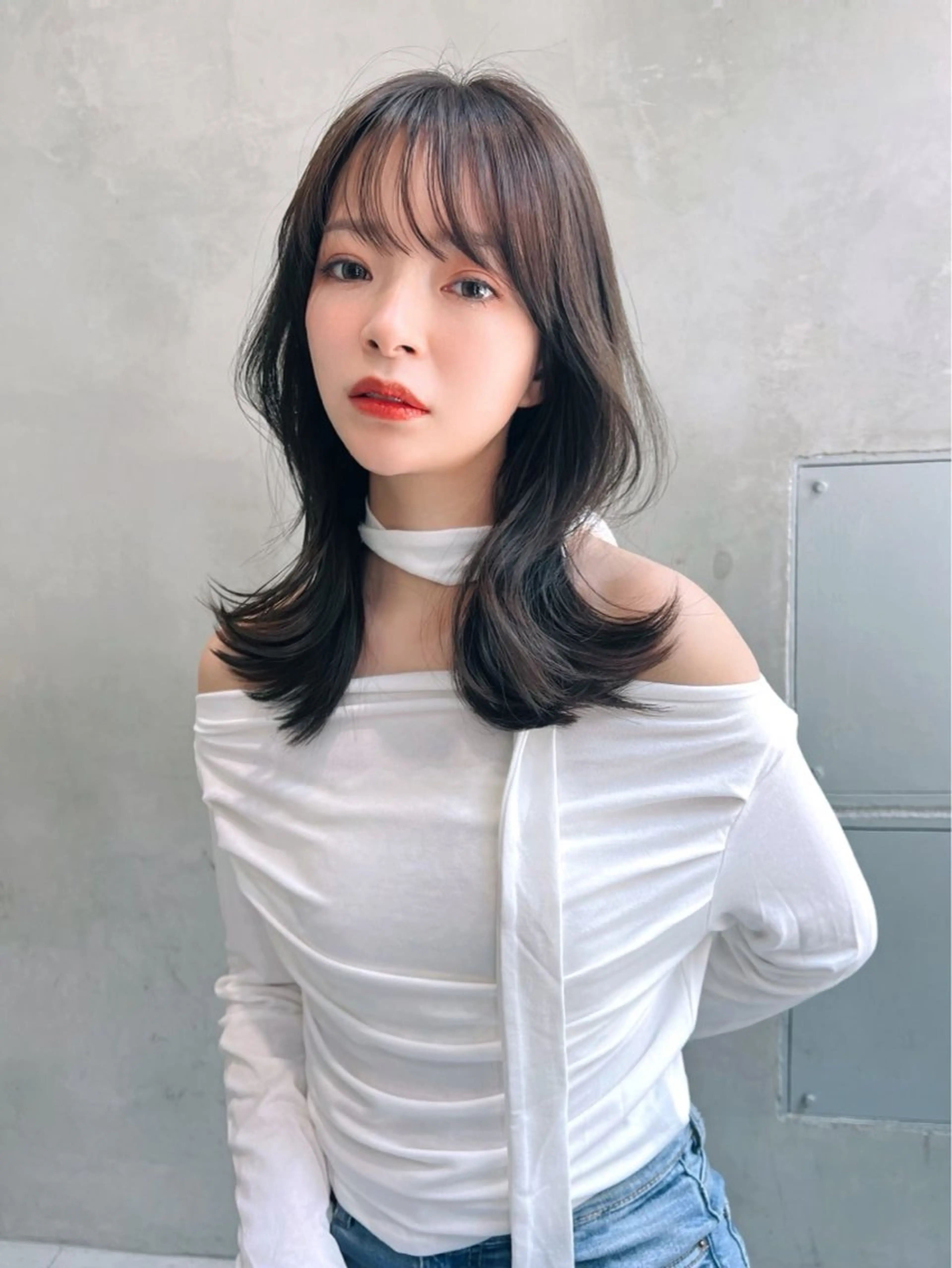 ミディアム カラー Ameri所属・艶髪／韓国ヘア🎀 Kanon︎︎⁺.のヘアスタイル