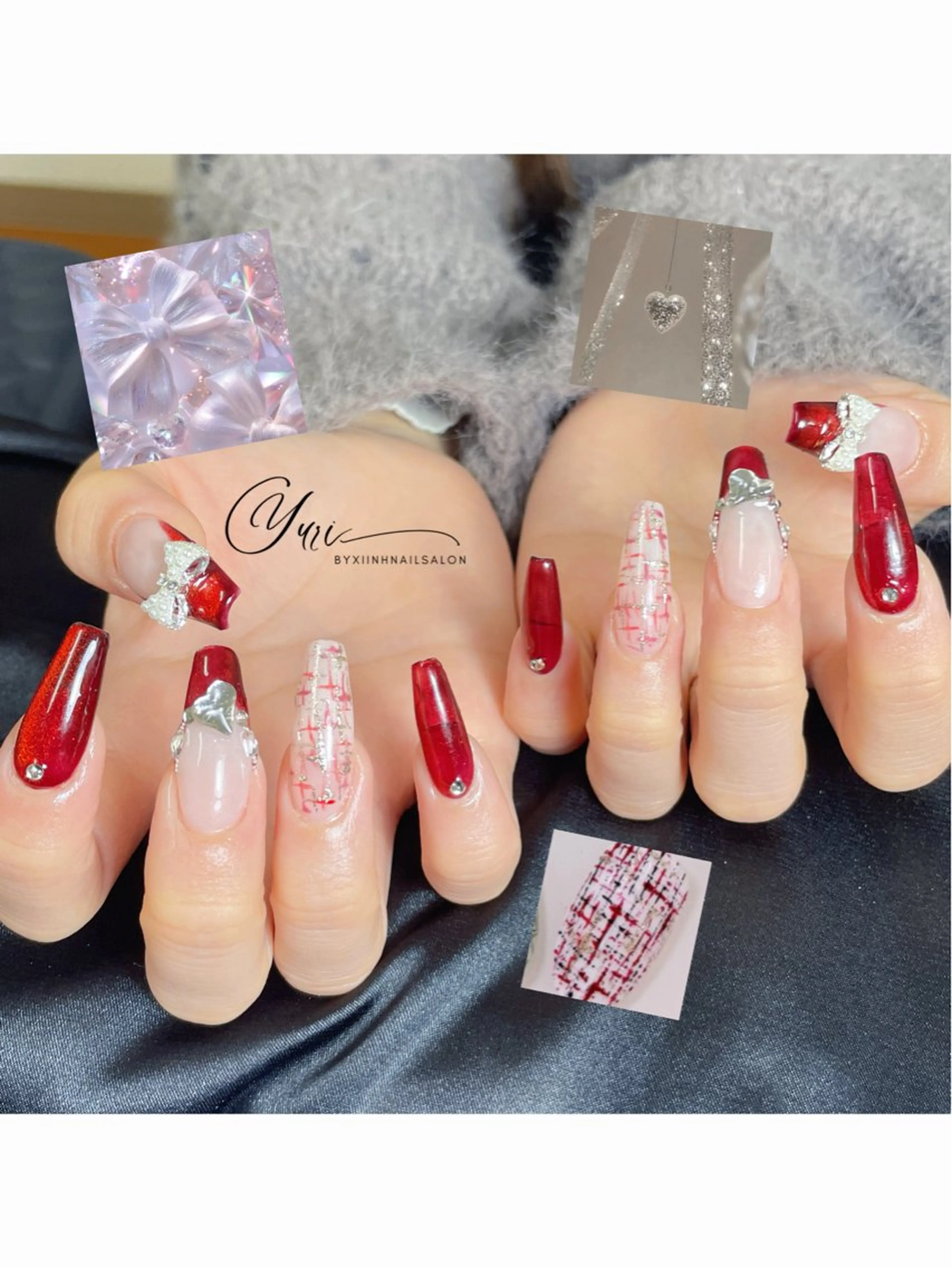 ネイル チークネイル 桜ネイル フラッシュネイル フットネイル フレンチネイル ハンドネイル YURI NAILのネイルデザイン