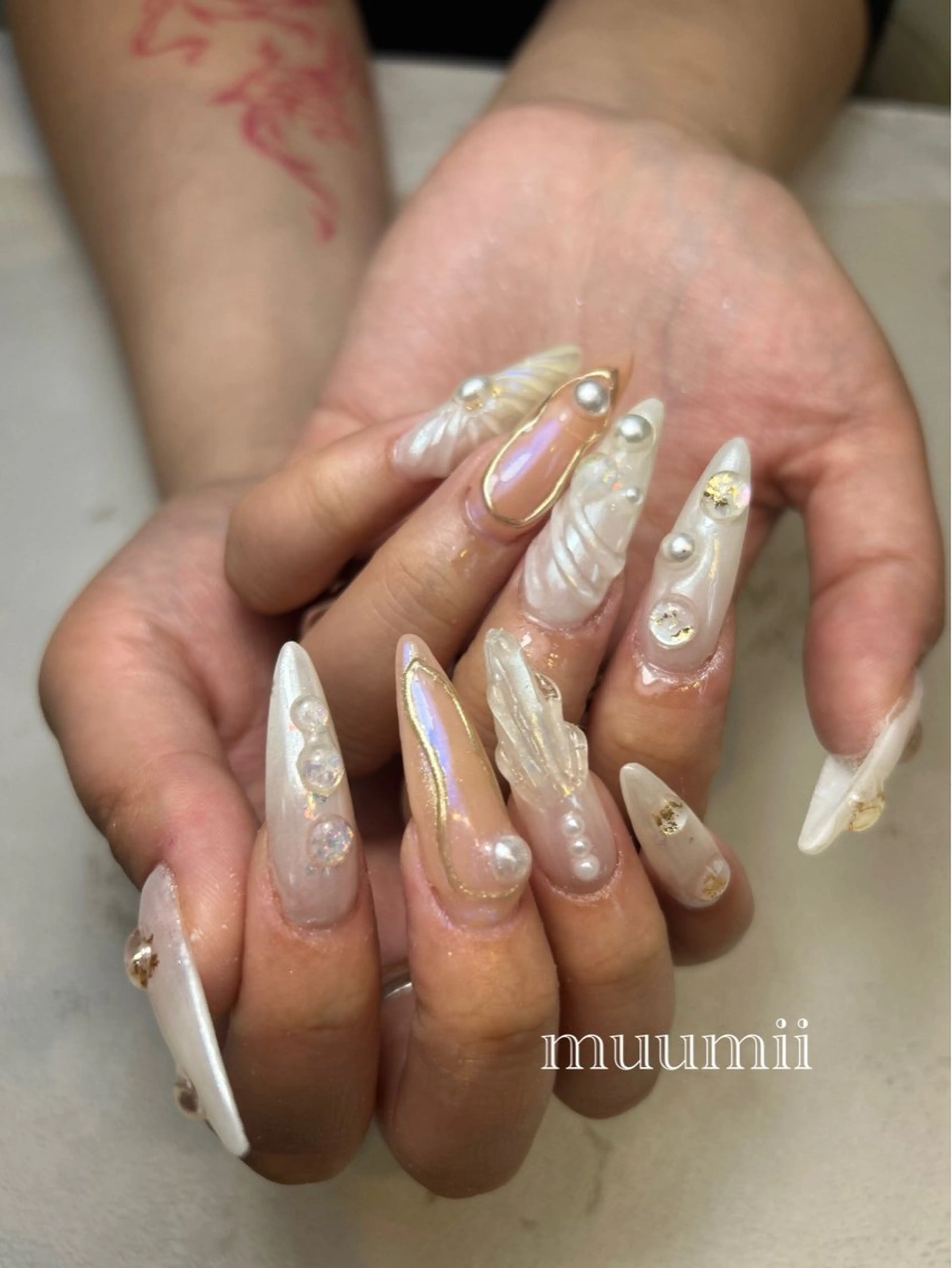 ネイル スカルプネイル ネイルサロンmuumii所属・東十条muumii ネイルまつ毛のネイルデザイン