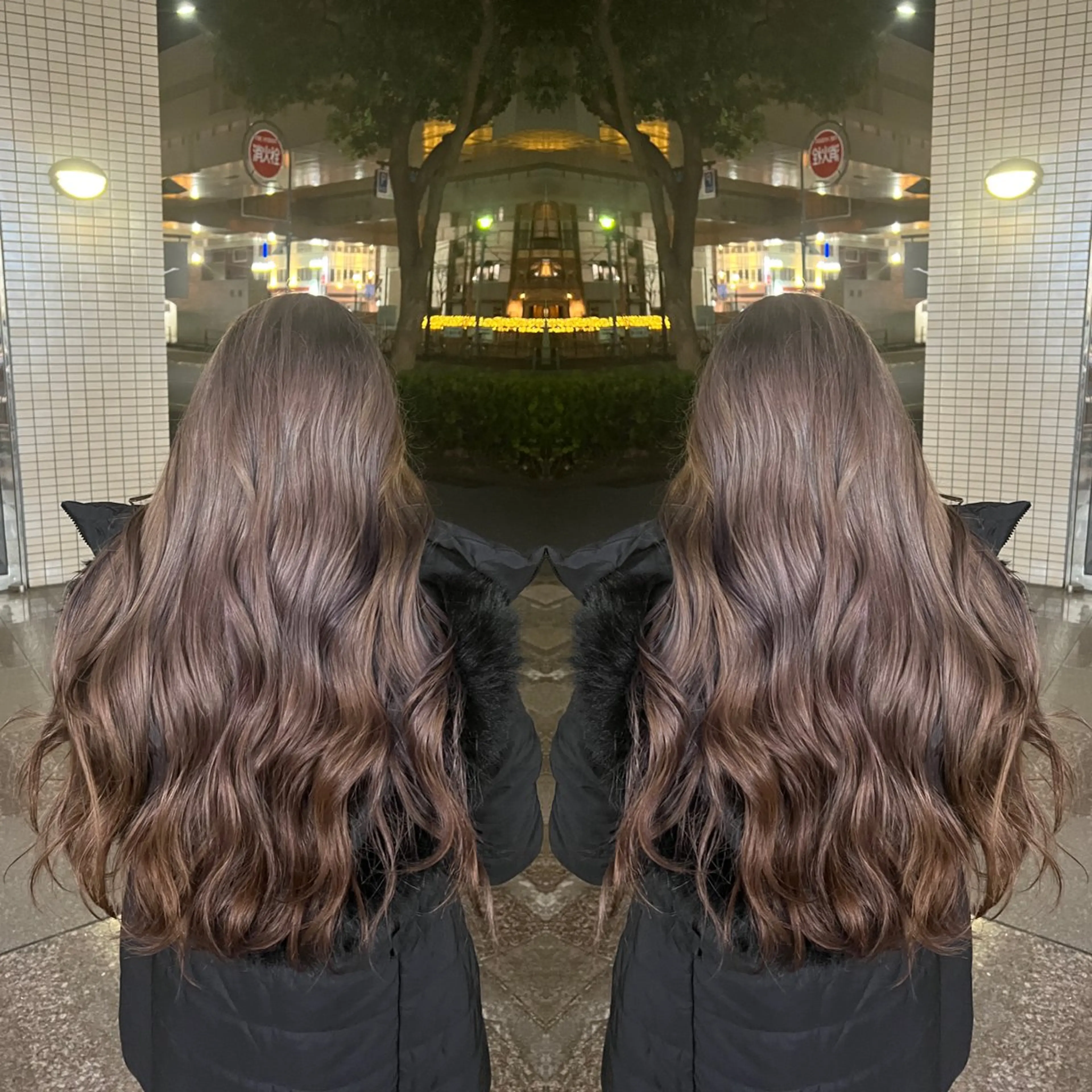 ロング カラー レイヤー/ボブ/ ミニボブ/AOIのヘアスタイル