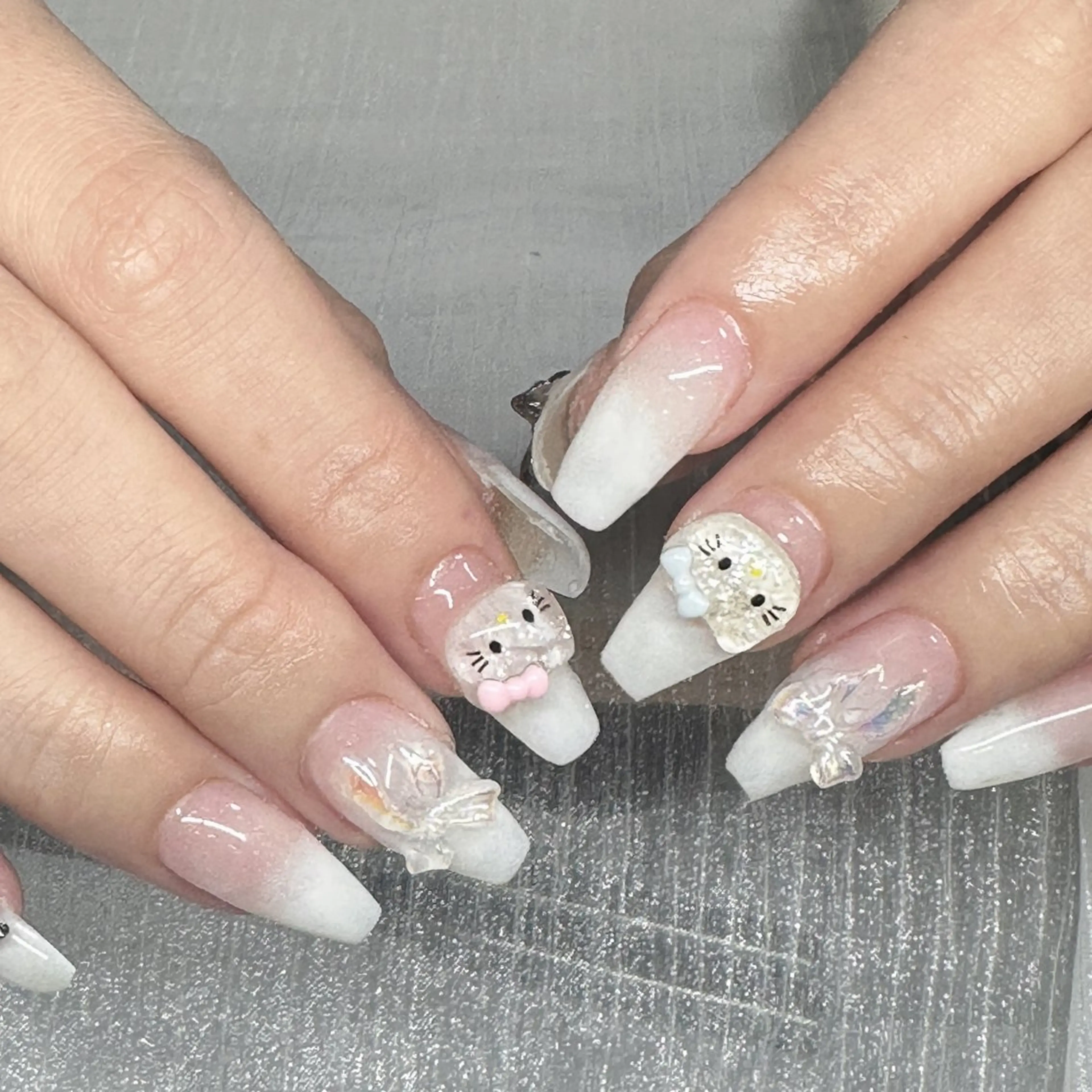 ネイル コネコネイルサロン モデル用のネイルデザイン