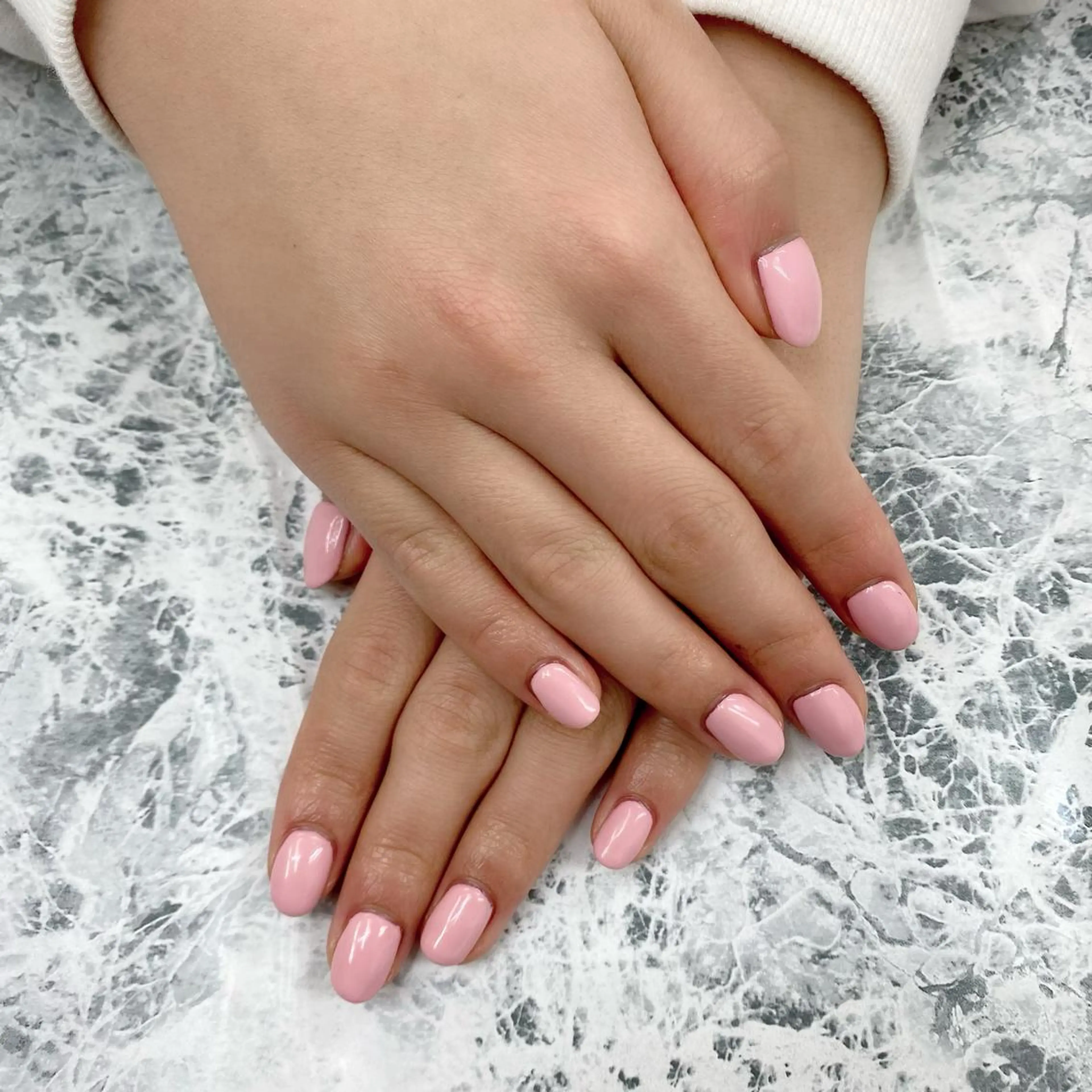 ネイル ブルー ピンク Can I Dressy  溝ノ口店所属・F. Neneのネイルデザイン