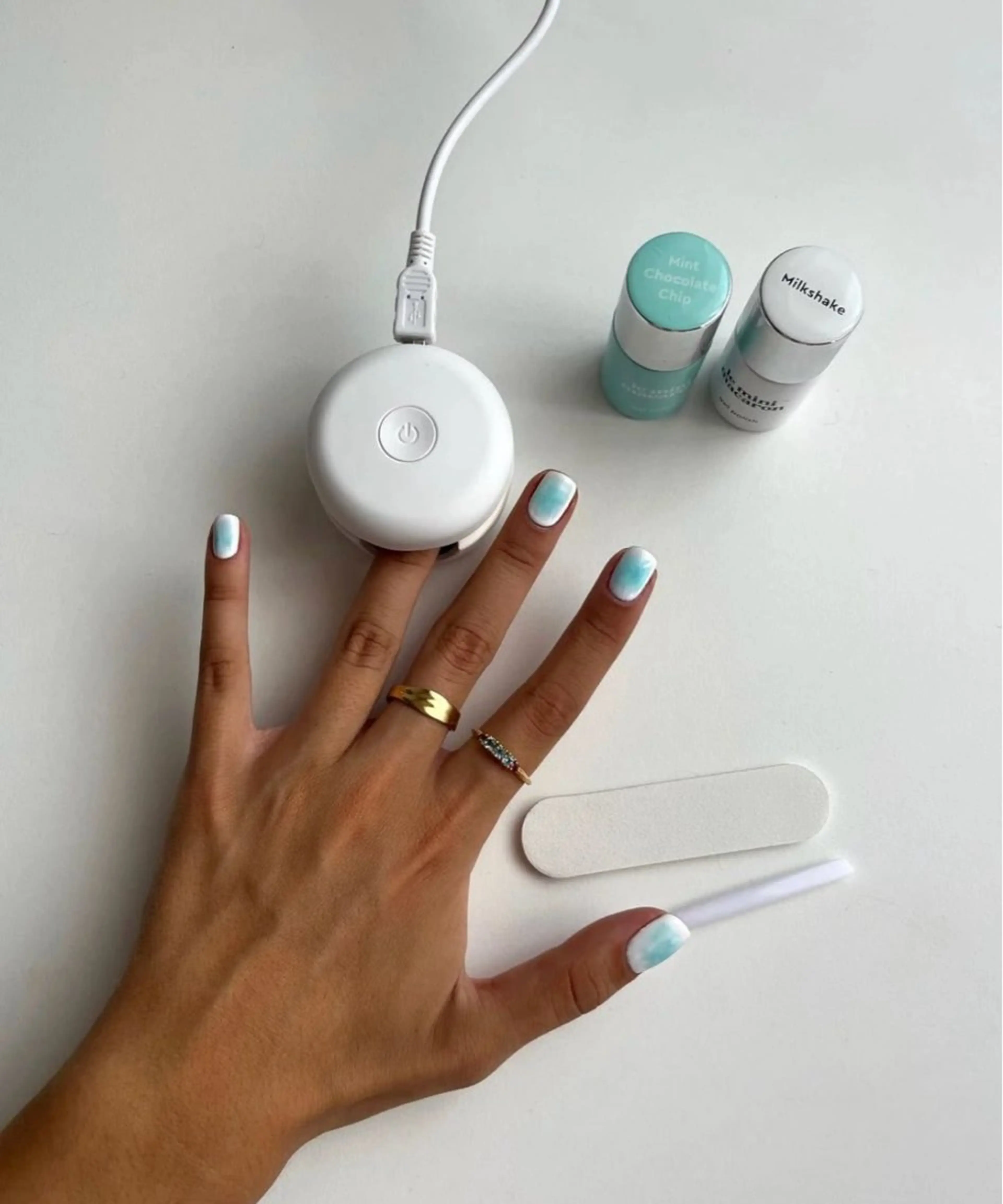 💎✨ミントグラデーションネイル✨☁️ナチュラル派の方や、さりげなく季節感を取り入れたい方におすすめの爽やかネイルの写真