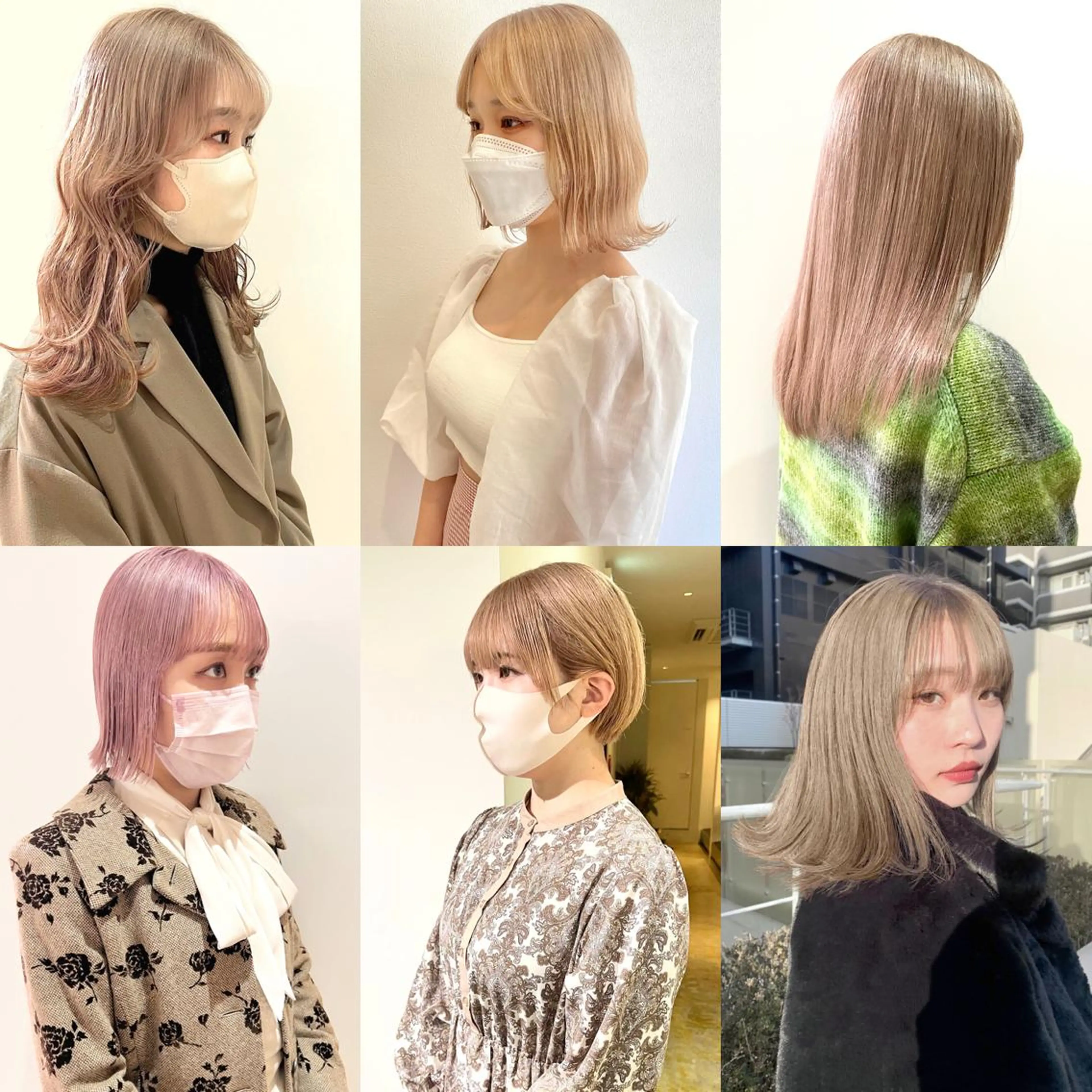 カラー ブリーチ ハイトーンカラー ピンクカラー ホワイトピンク ヘアカラー トリートメント RAIMA ハイトーン/ベージュのヘアスタイル