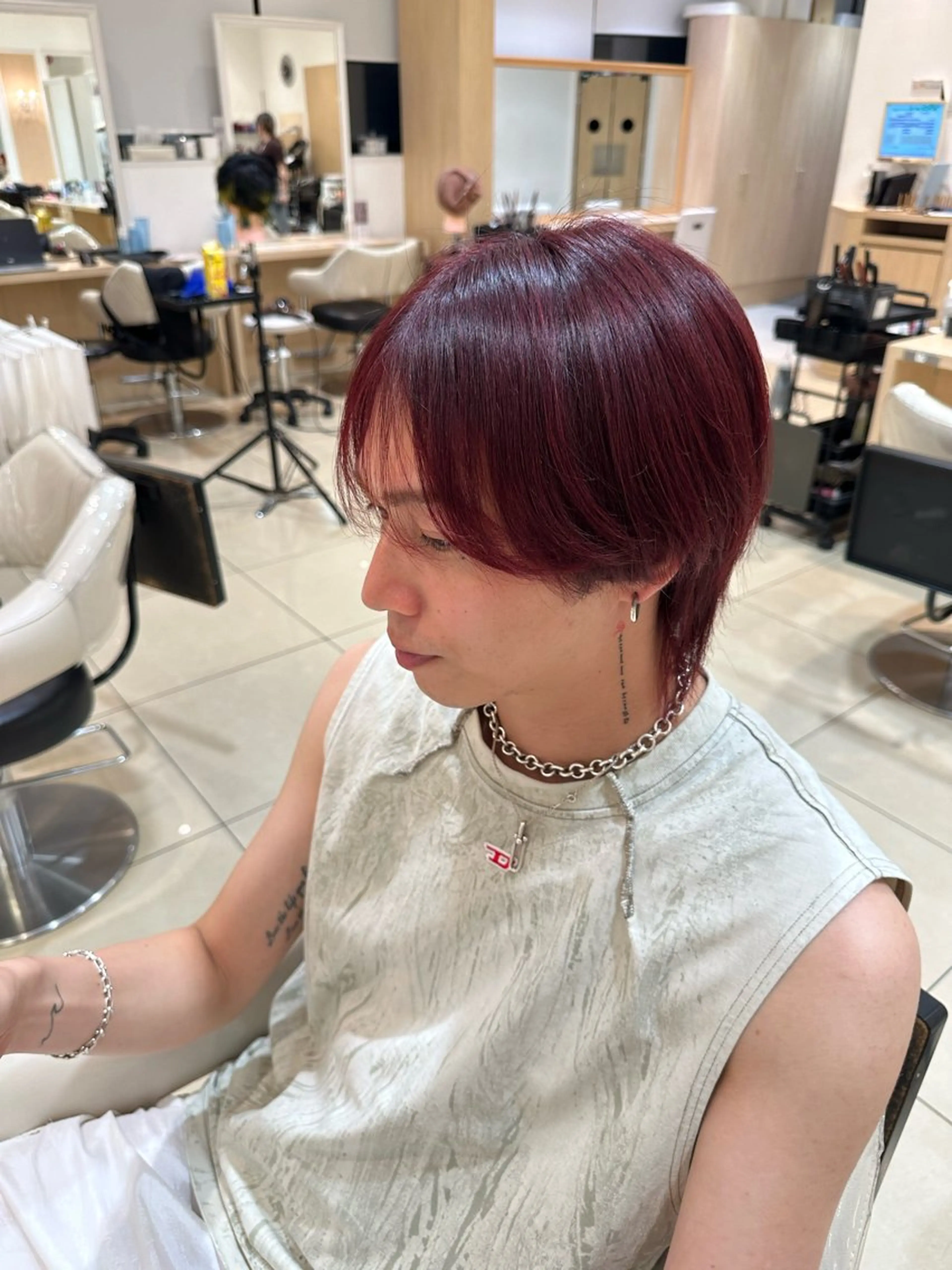 カラー メンズ カット ヘアカラー Ash中目黒 森田みなみのヘアスタイル