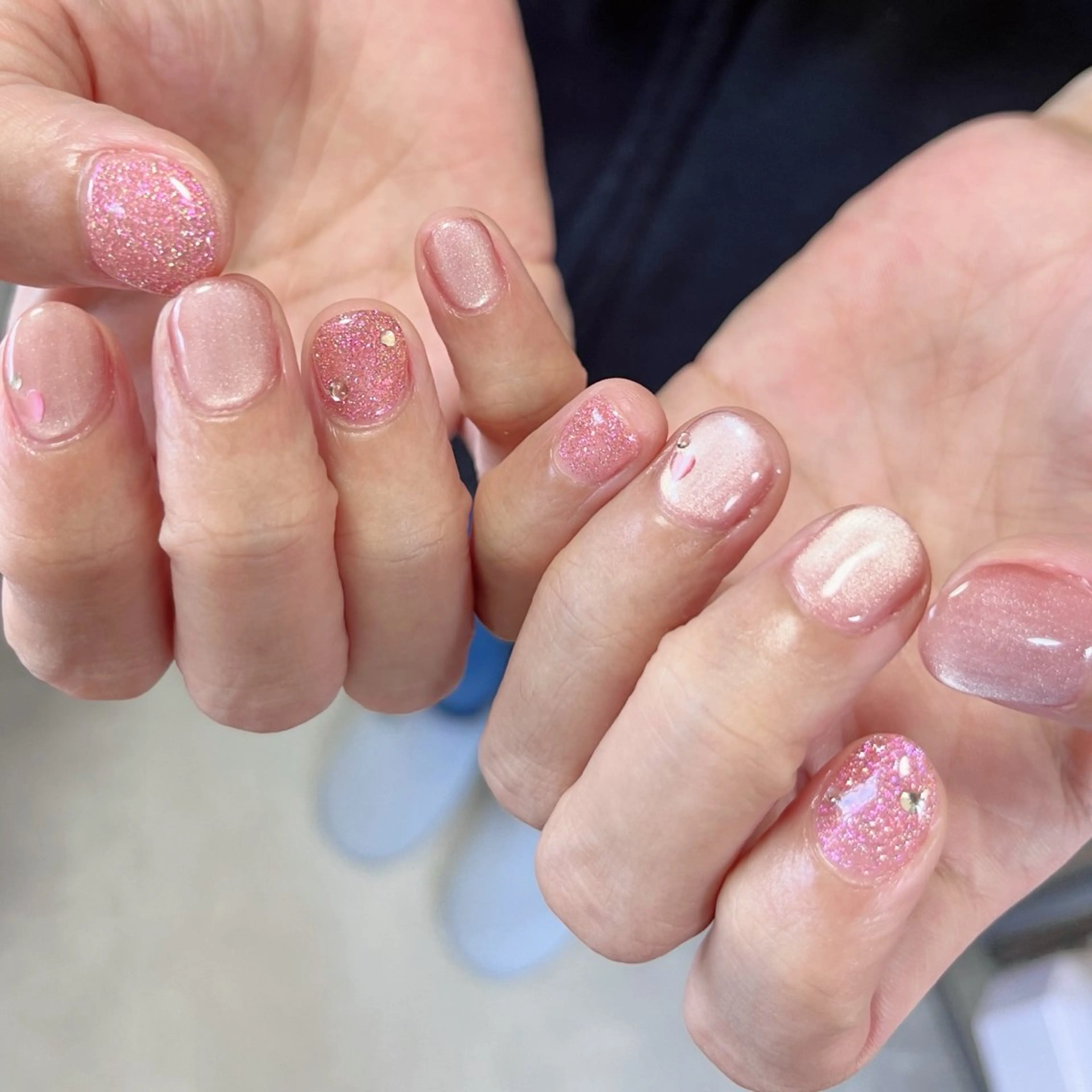 ネイル アートネイル フラッシュネイル ジェルネイル マグネットネイル ハンドネイル tamu nail 　金町のネイルデザイン