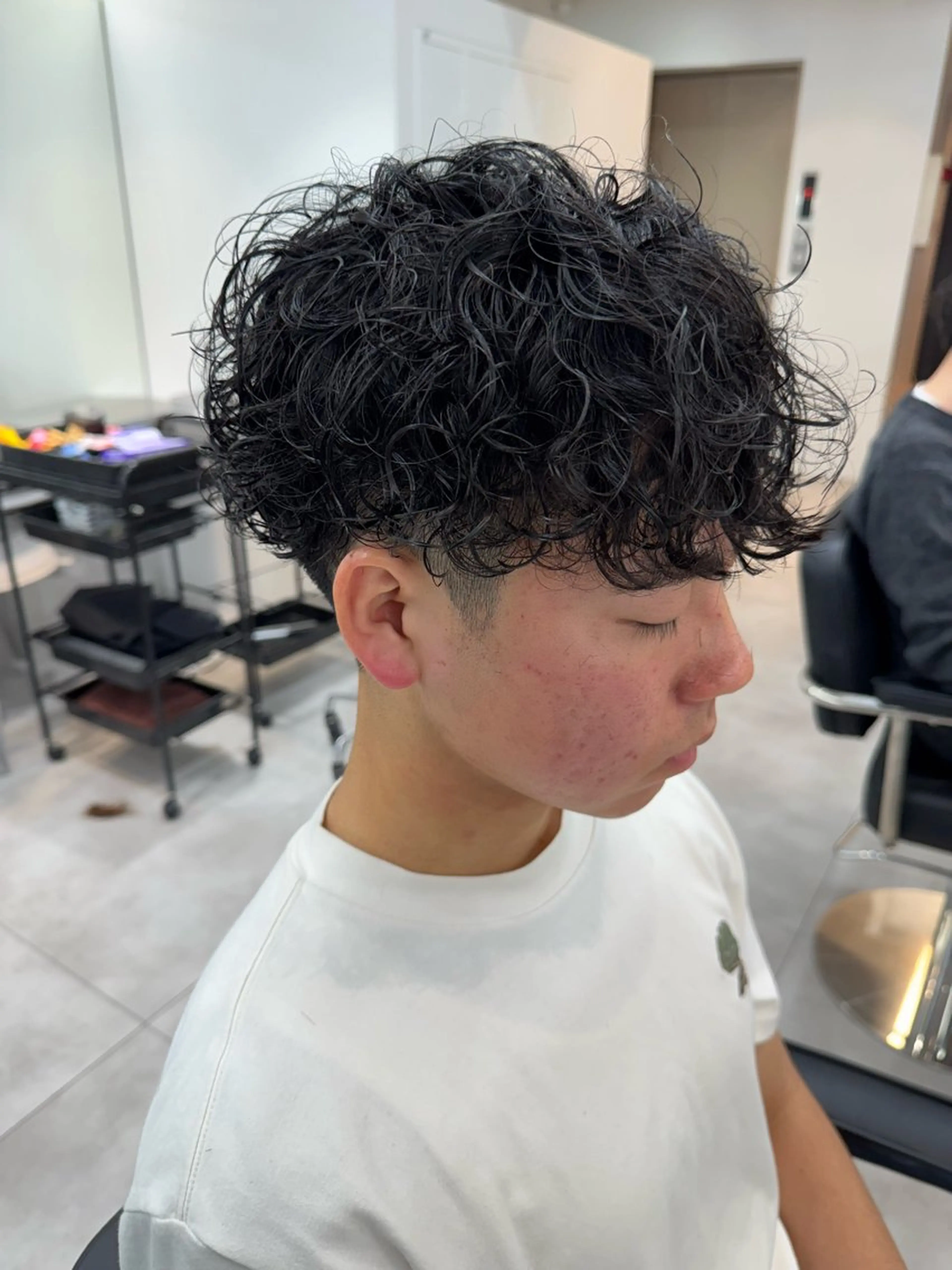 パーマ メンズ メンズパーマ プードルパーマ プードルパーマ カット パーマ 大宮メンズ特化/パー マ職人/小川藍人のヘアスタイル