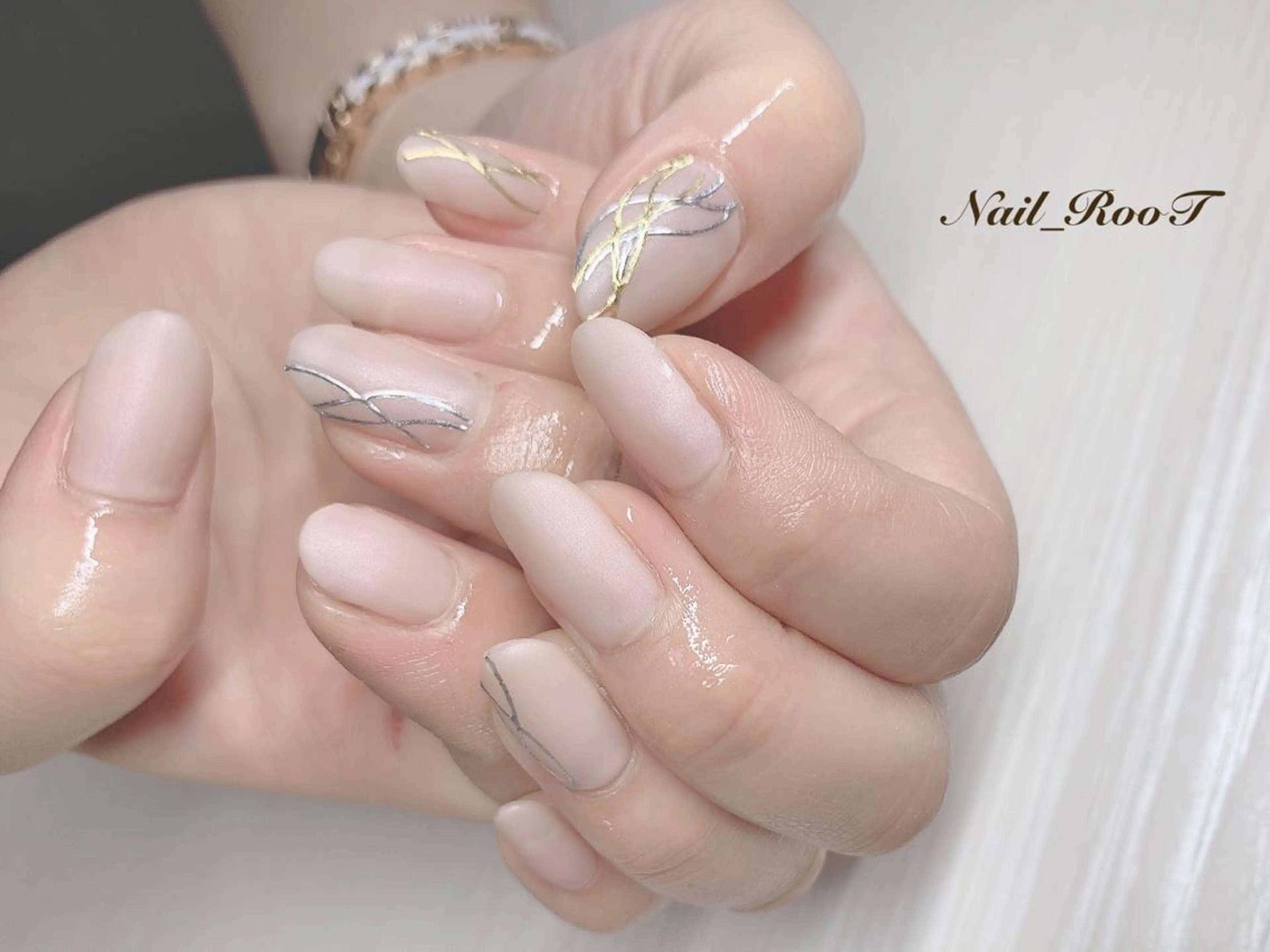 メンズ ネイル マットネイル ハンドネイル RooT Nailのネイルデザイン