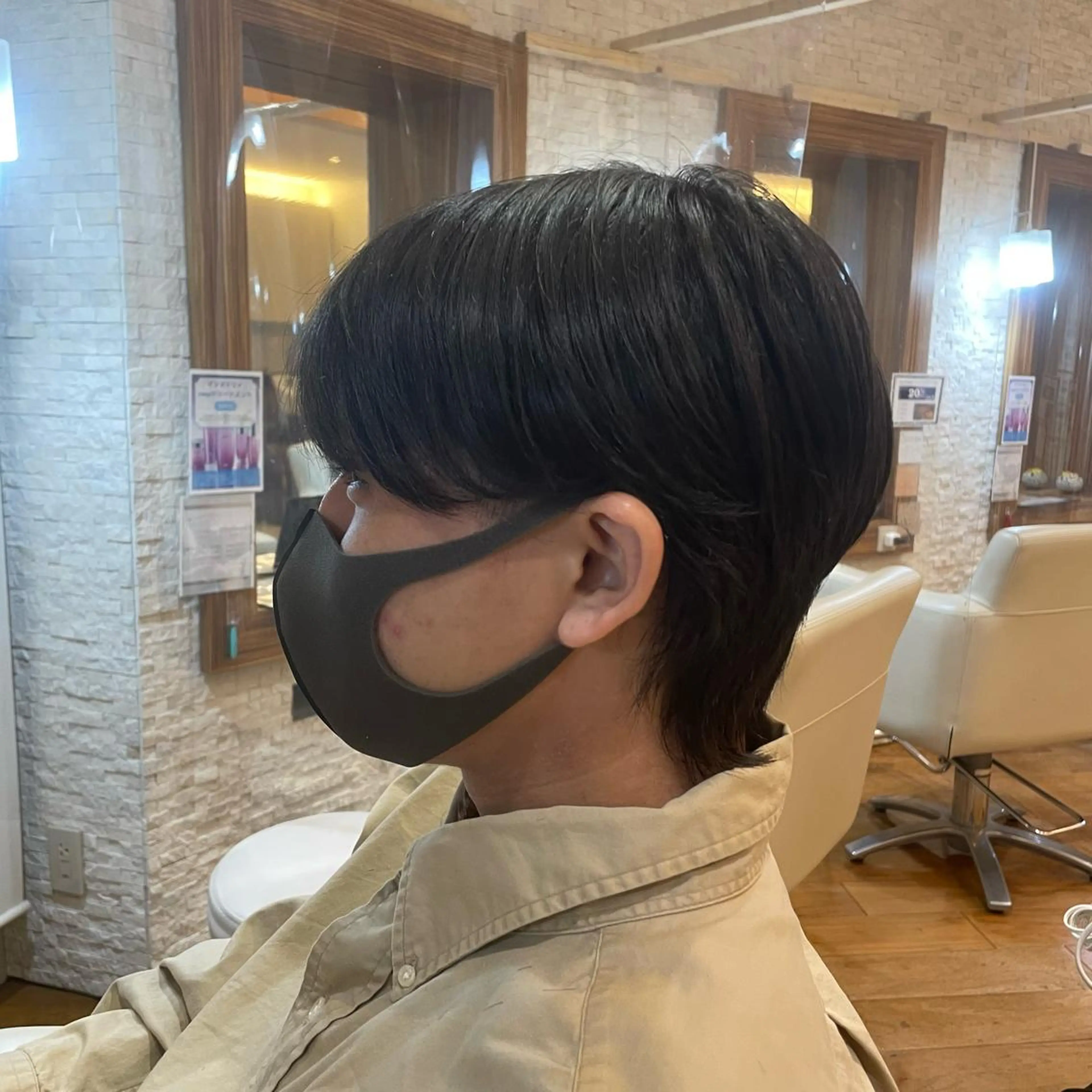 メンズ マッシュウルフ マッシュ メンズウルフカット ウルフカット 本多 美羽のヘアスタイル