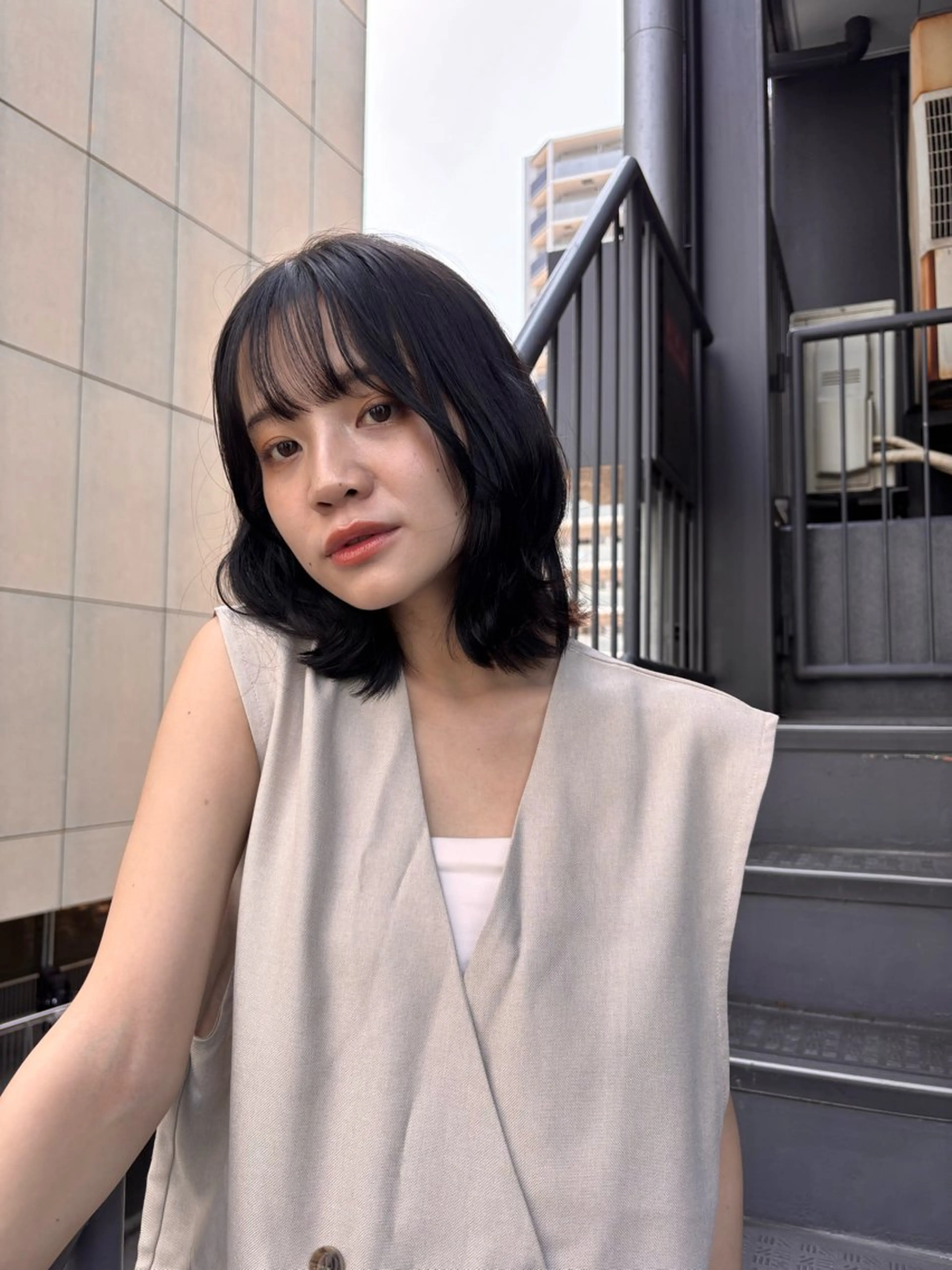 ミディアム カラー ヘアカラー カラーモデル募集✨ momokaのヘアスタイル