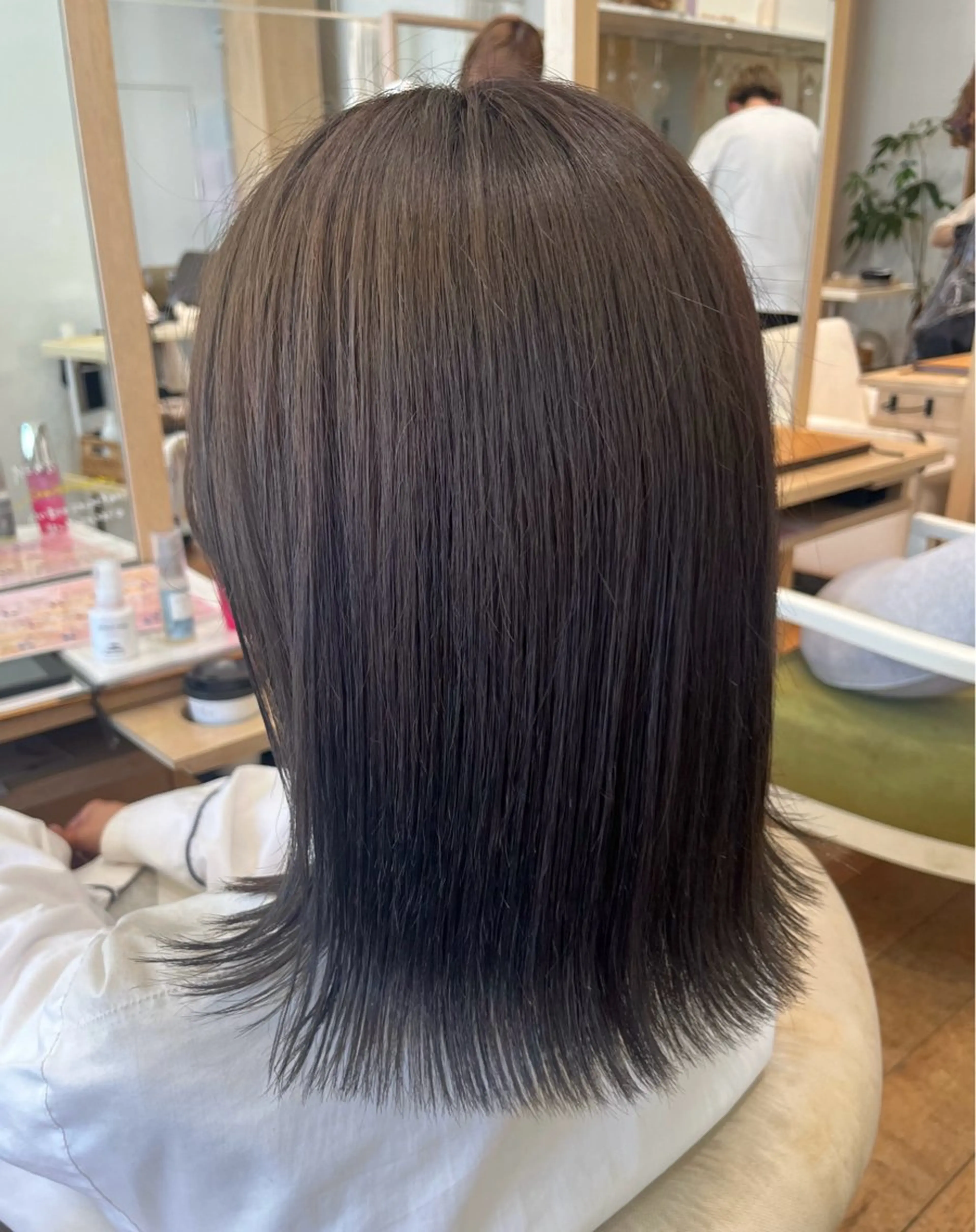 ミディアム ヘアカラー 辻しおり/似合わせ カット/暖色カラー栄のヘアスタイル