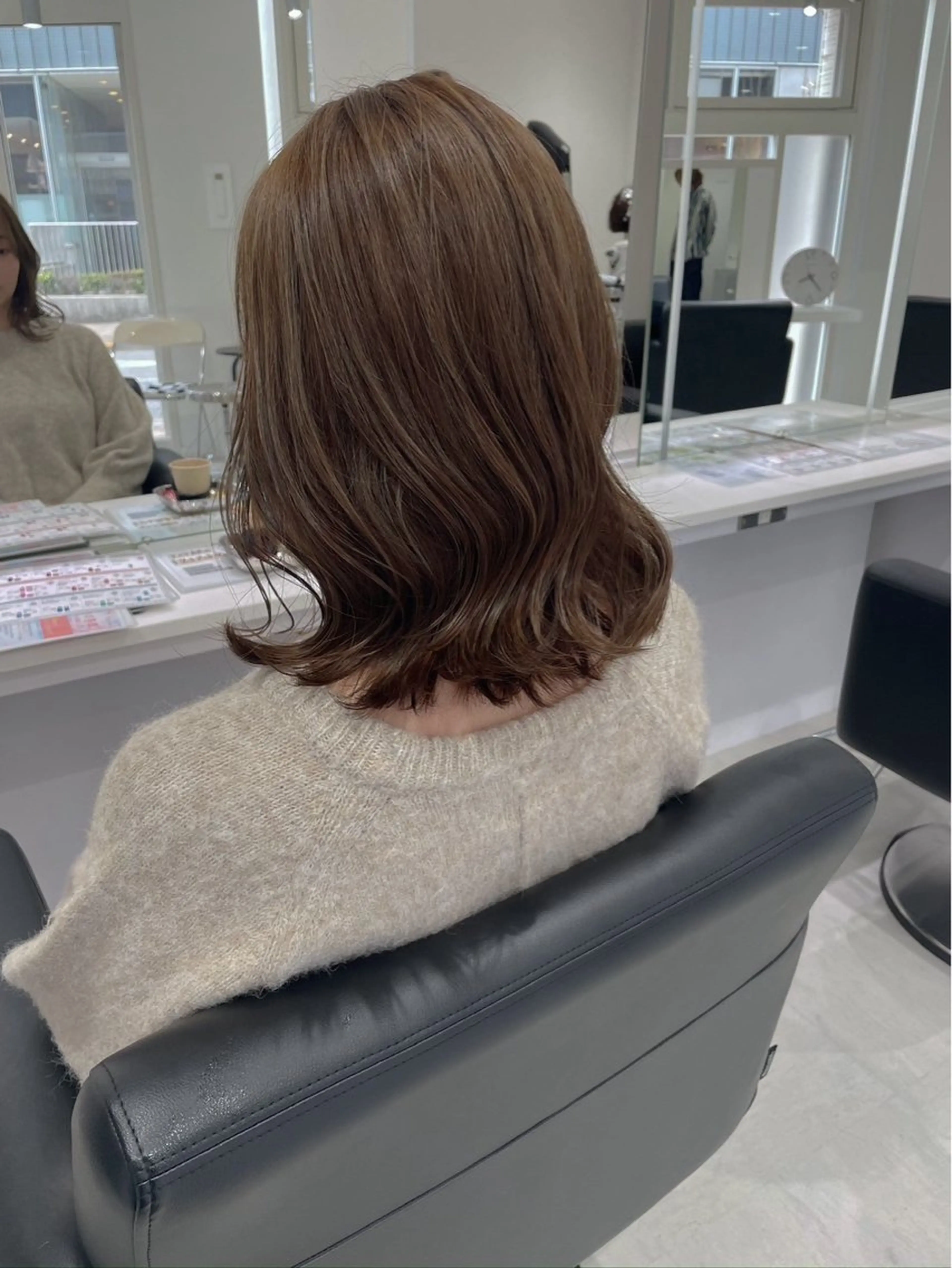 セミロング カラー yuiká/ベージュ カラー‧₊˚ .のヘアスタイル