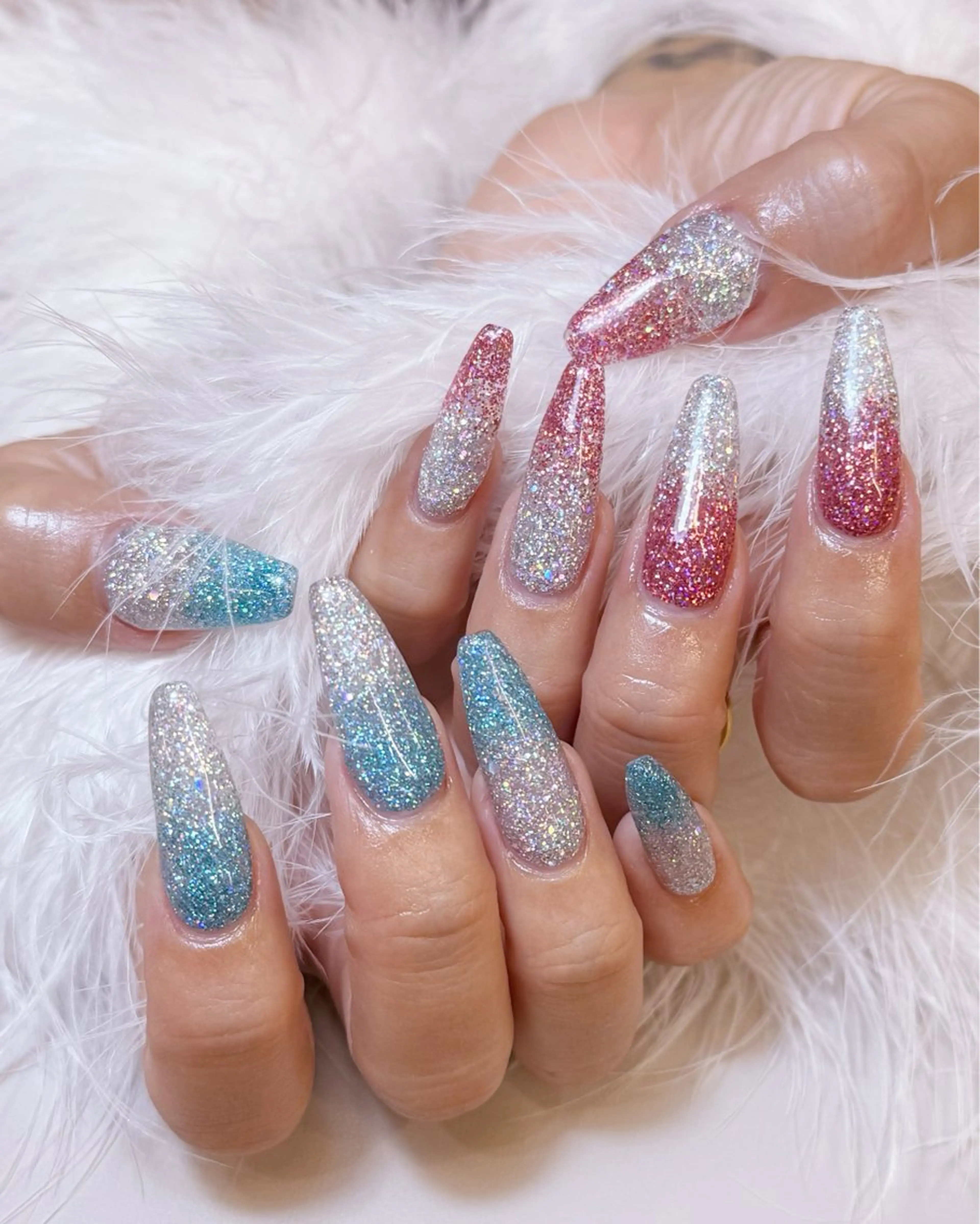 ネイル アートネイル フラッシュネイル フラワーネイル ジェルネイル ガーリー Puti nailのネイルデザイン