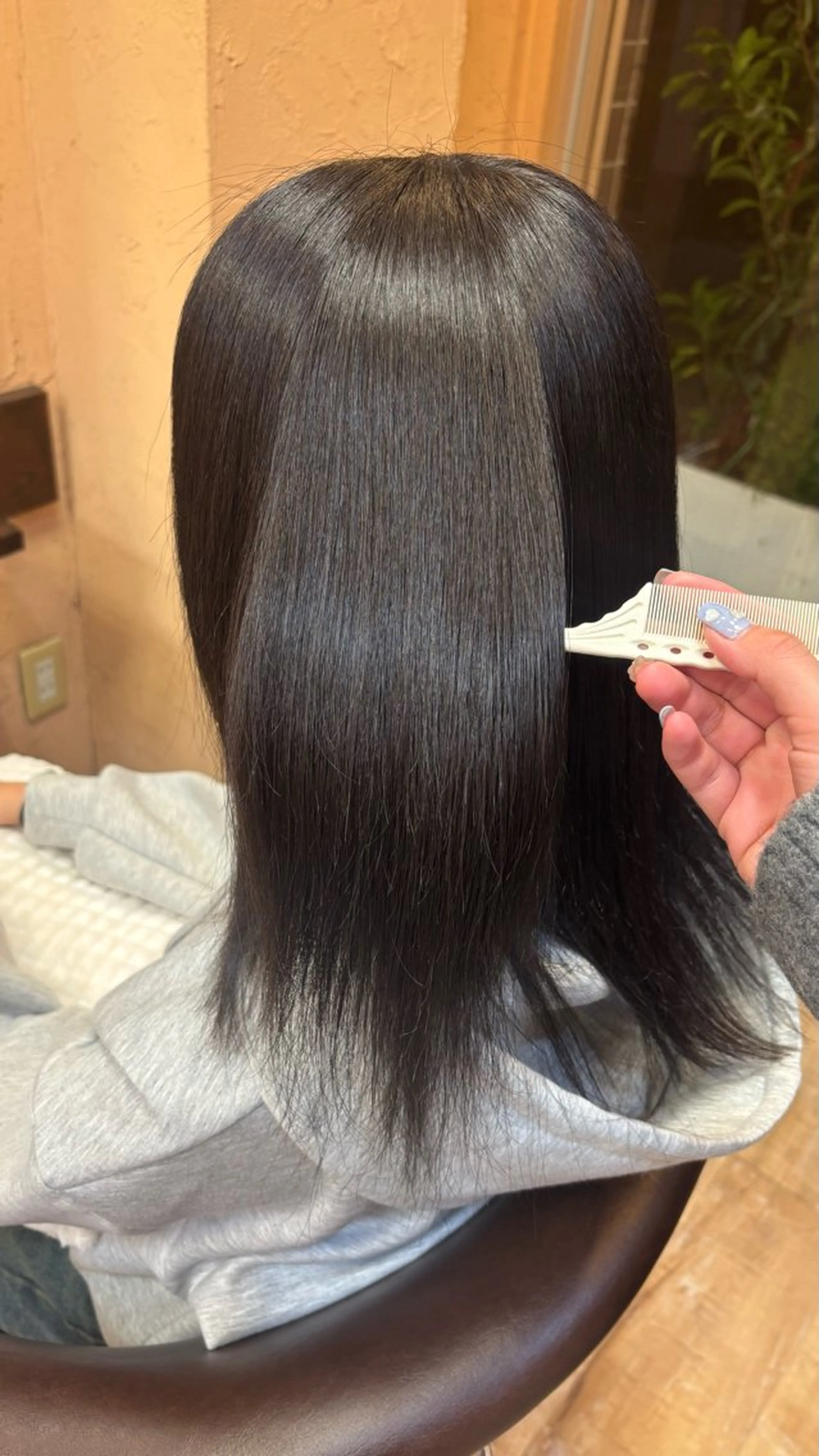 セミロング 縮毛矯正 トリートメント ブリーチカラー🎀 Himariのヘアスタイル