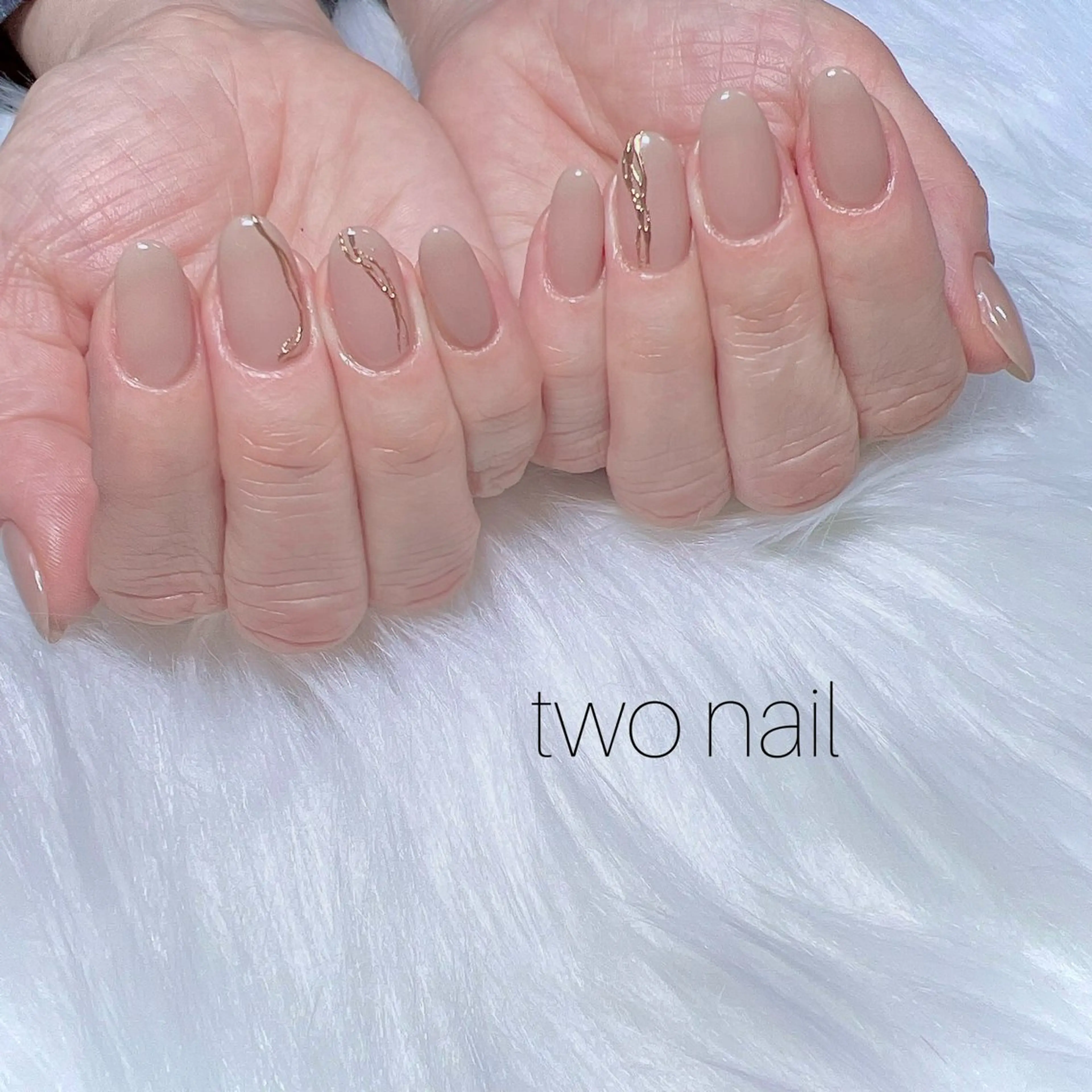 ネイル アートネイル ニュアンスネイル ネイルチップ ホワイト ハンドネイル two nailのネイルデザイン