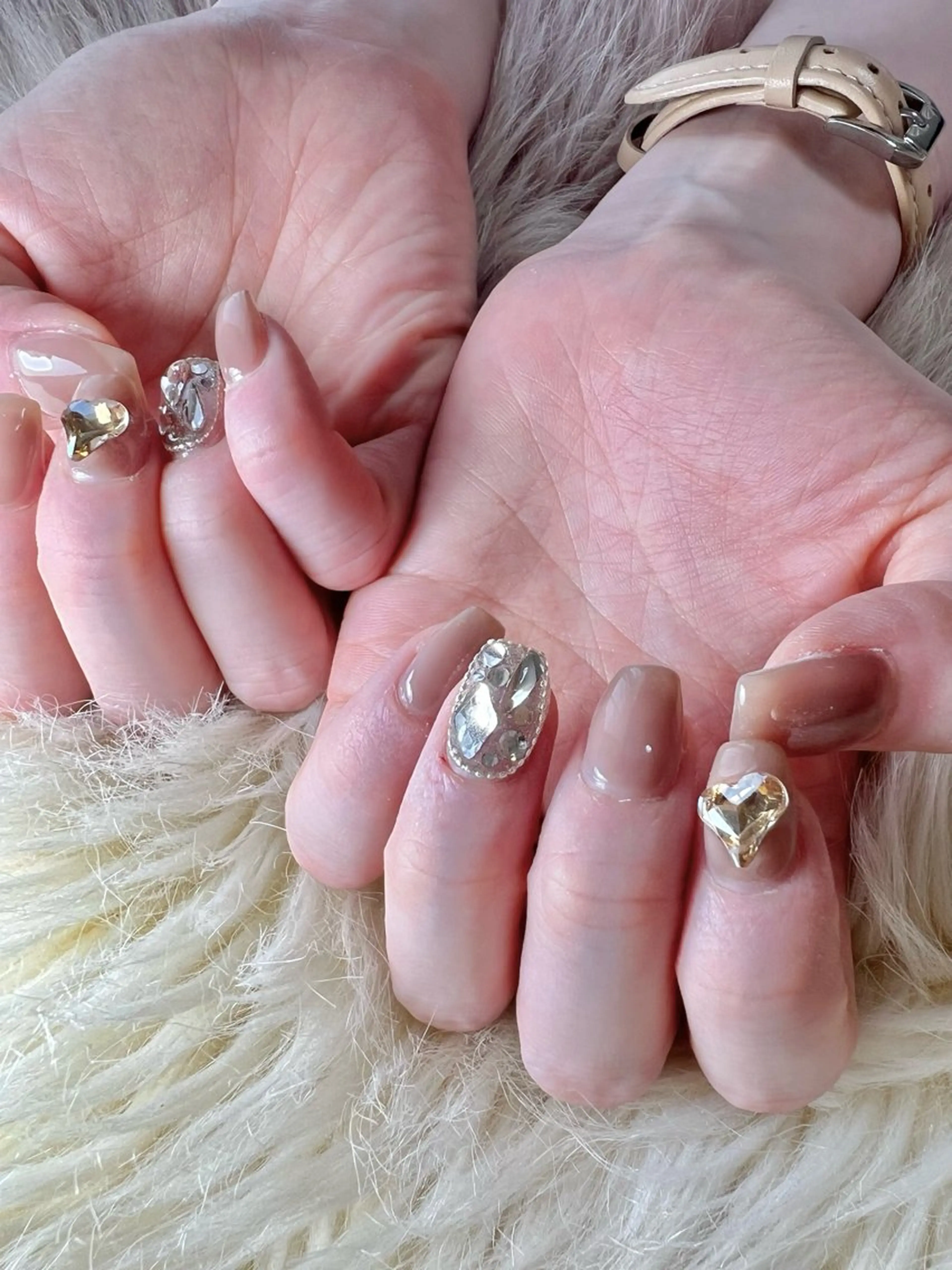 ネイル ジェルネイル 持ち込み オフィスネイル パラジェル シンプルネイル flowers nailのネイルデザイン