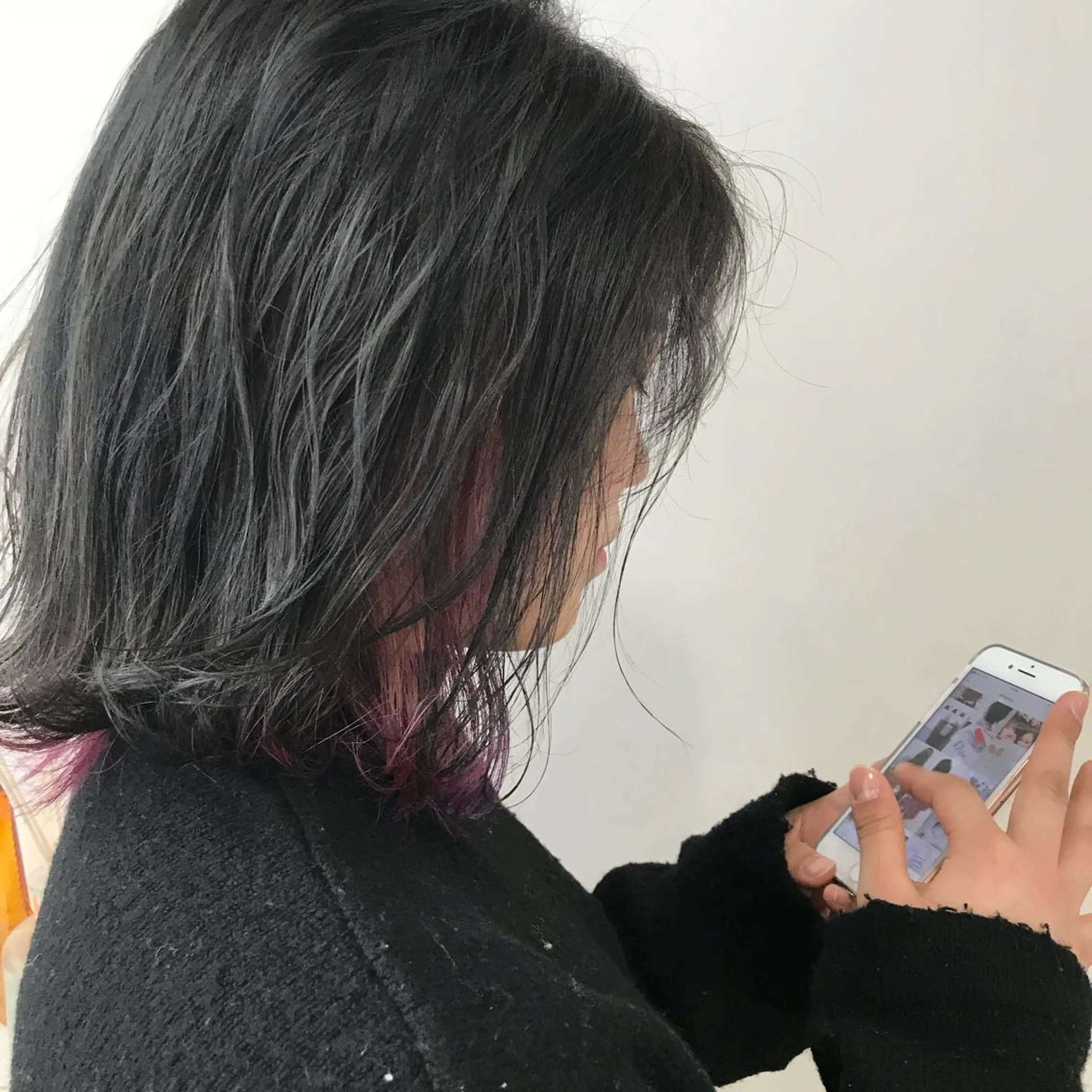 ショート カラー グレージュ ラベンダーカラー ラベンダーピンク ピンクカラー ヘアカラー トリートメント レイヤー/顔周り /AKARIのヘアスタイル