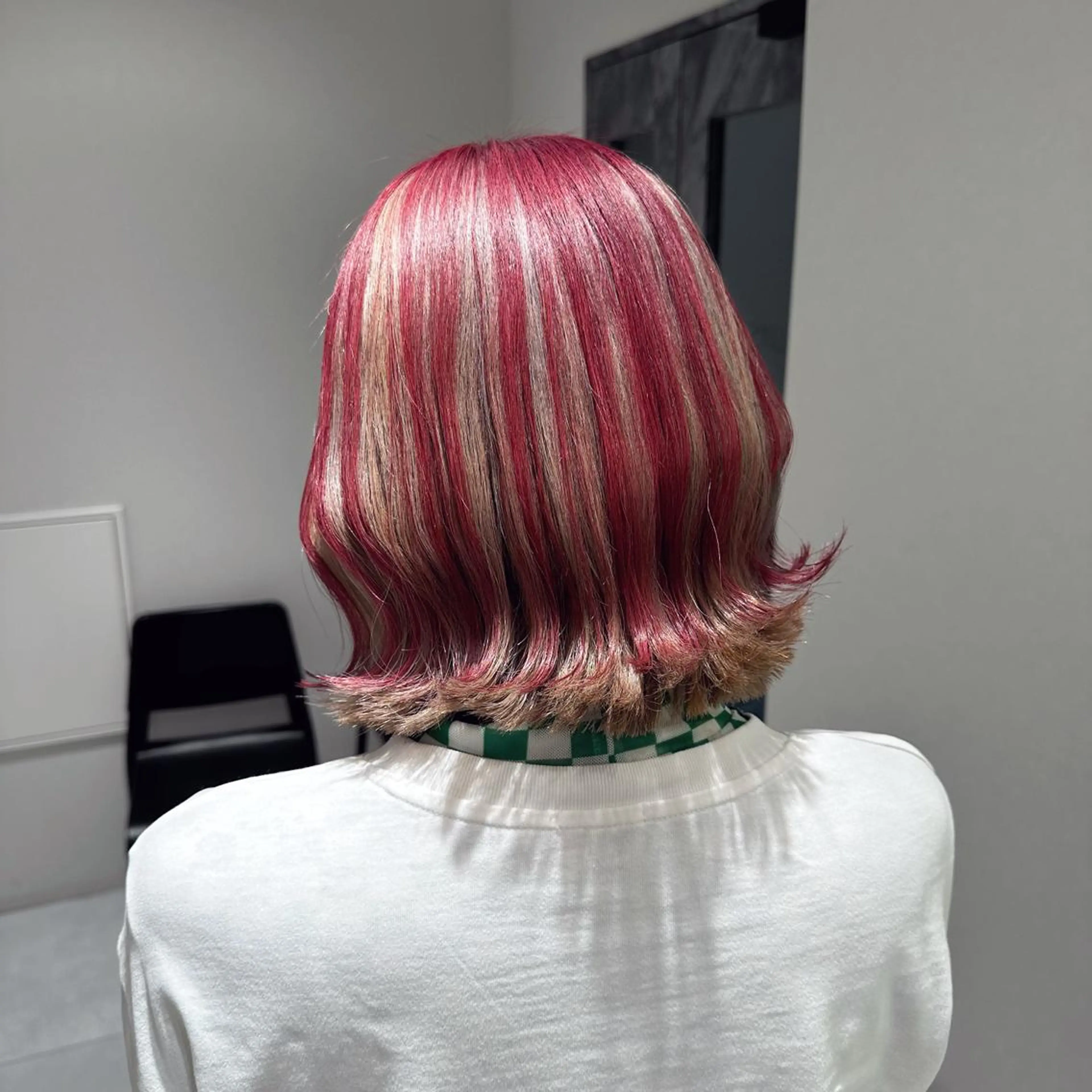 ミディアム カラー ヘアカラー ate.心斎橋 RYUKAのヘアスタイル