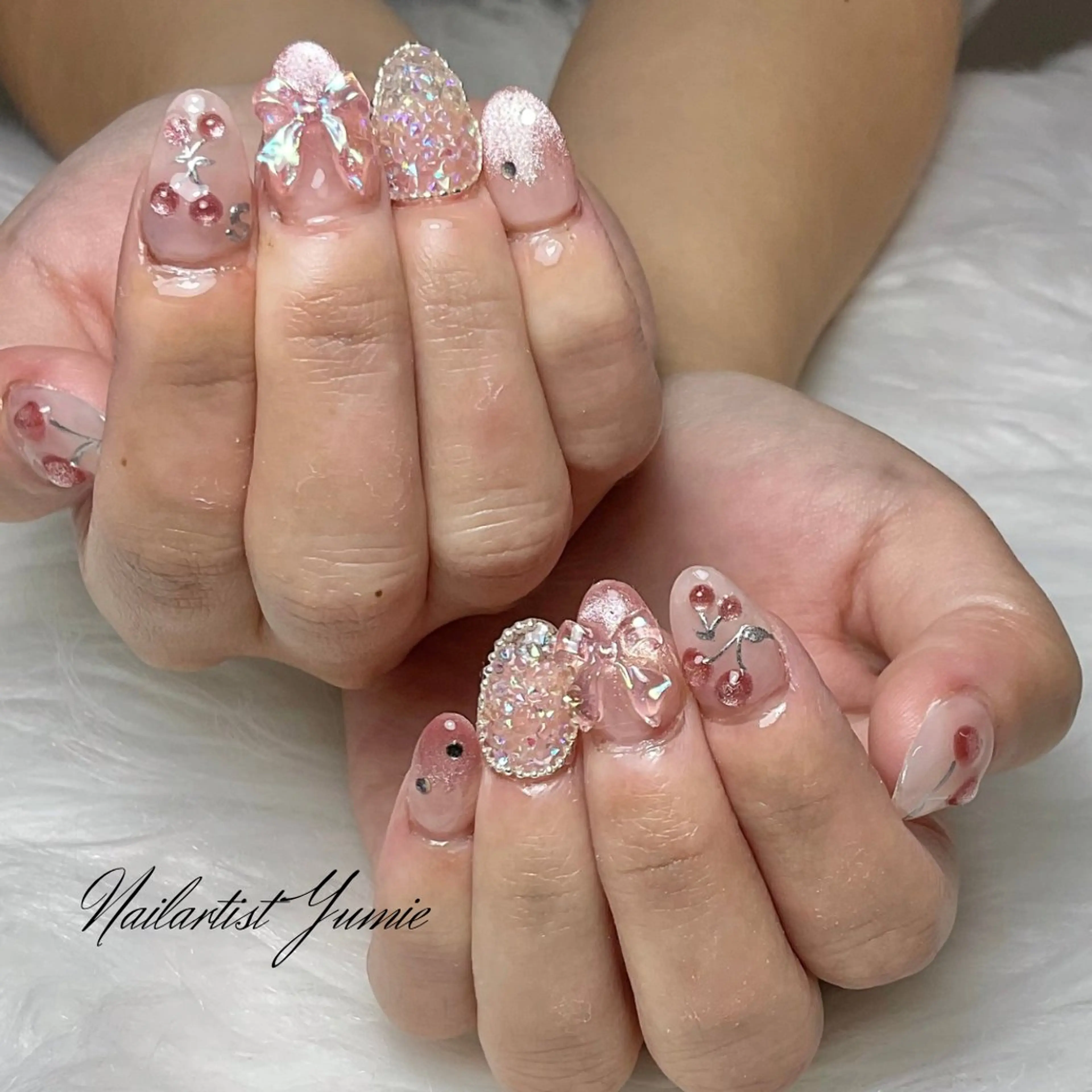 ネイル ハンドネイル Setsalon Churaku Nailist Yumie所属・【沖縄市安慶田】 🤍Yumieのネイルデザイン