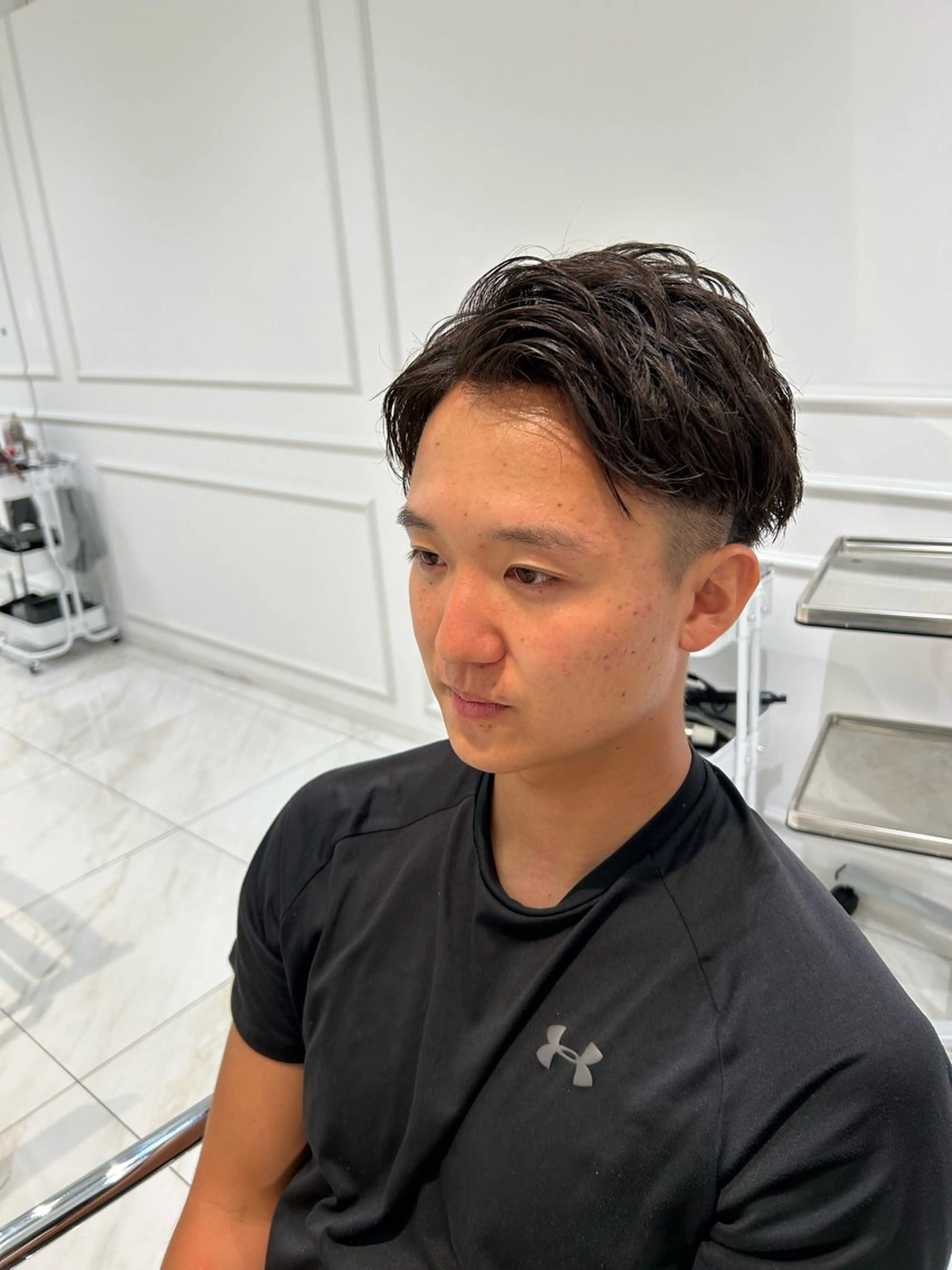ショート メンズ 透明感カラーの人🍧 平松秀門のヘアスタイル
