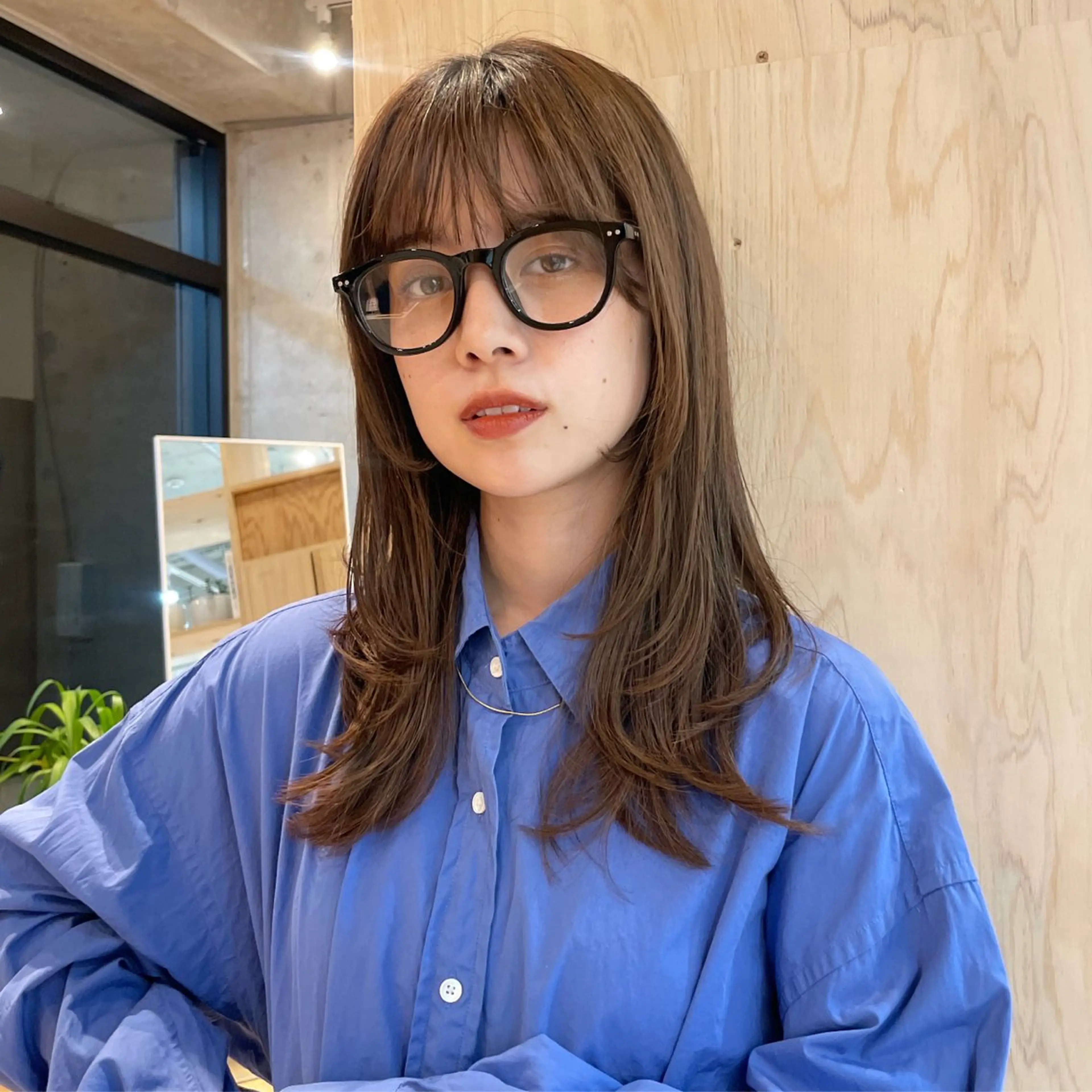 ロング カット ヘアカラー 似合わせ/透明感 /レイヤー/りほ🤍のヘアスタイル