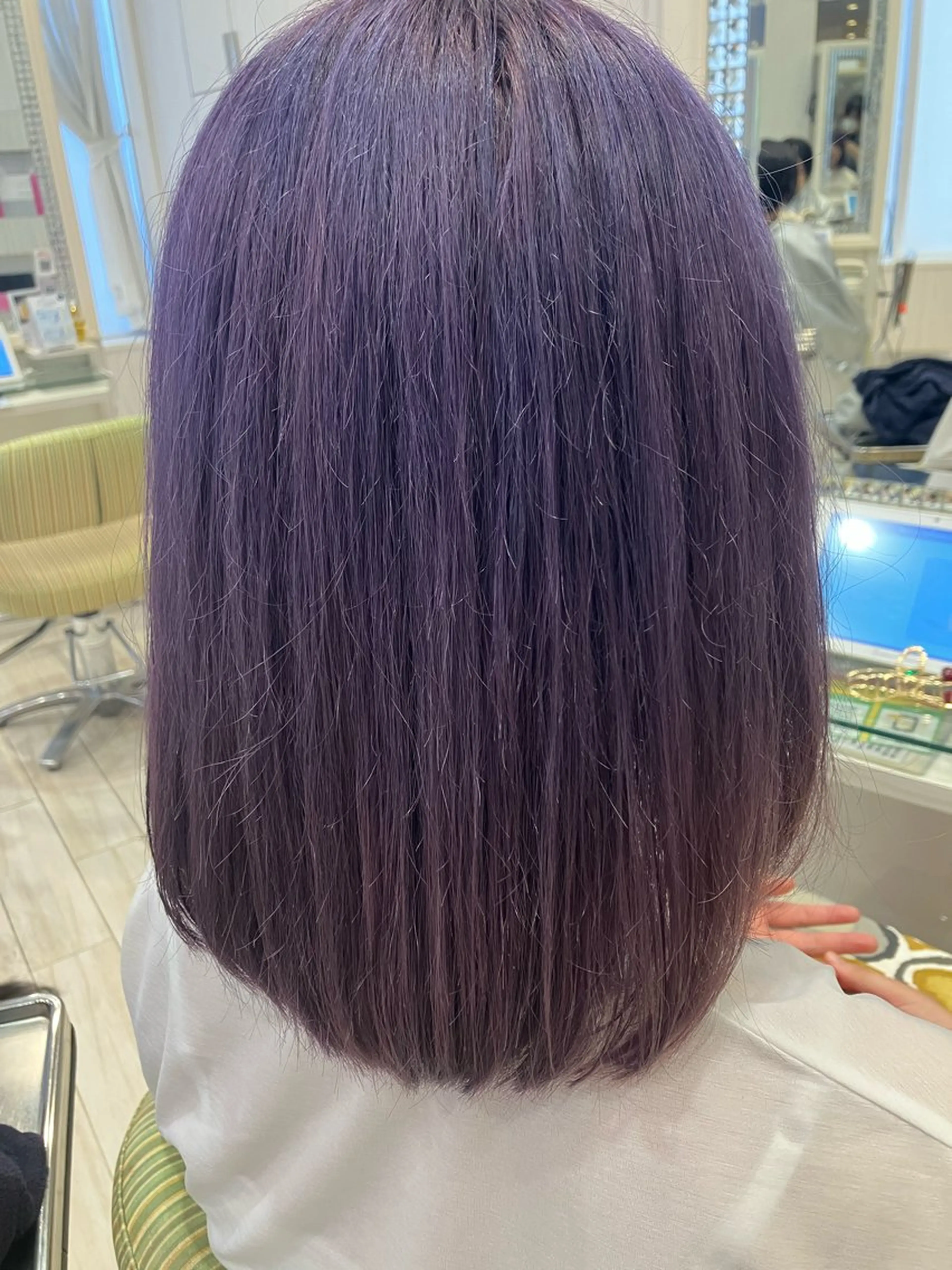 カラー ダブルカラー グラデーションカラー インナーカラー ラベンダーカラー 外国人風カラー ヘアカラー 永倉 はるかのヘアスタイル