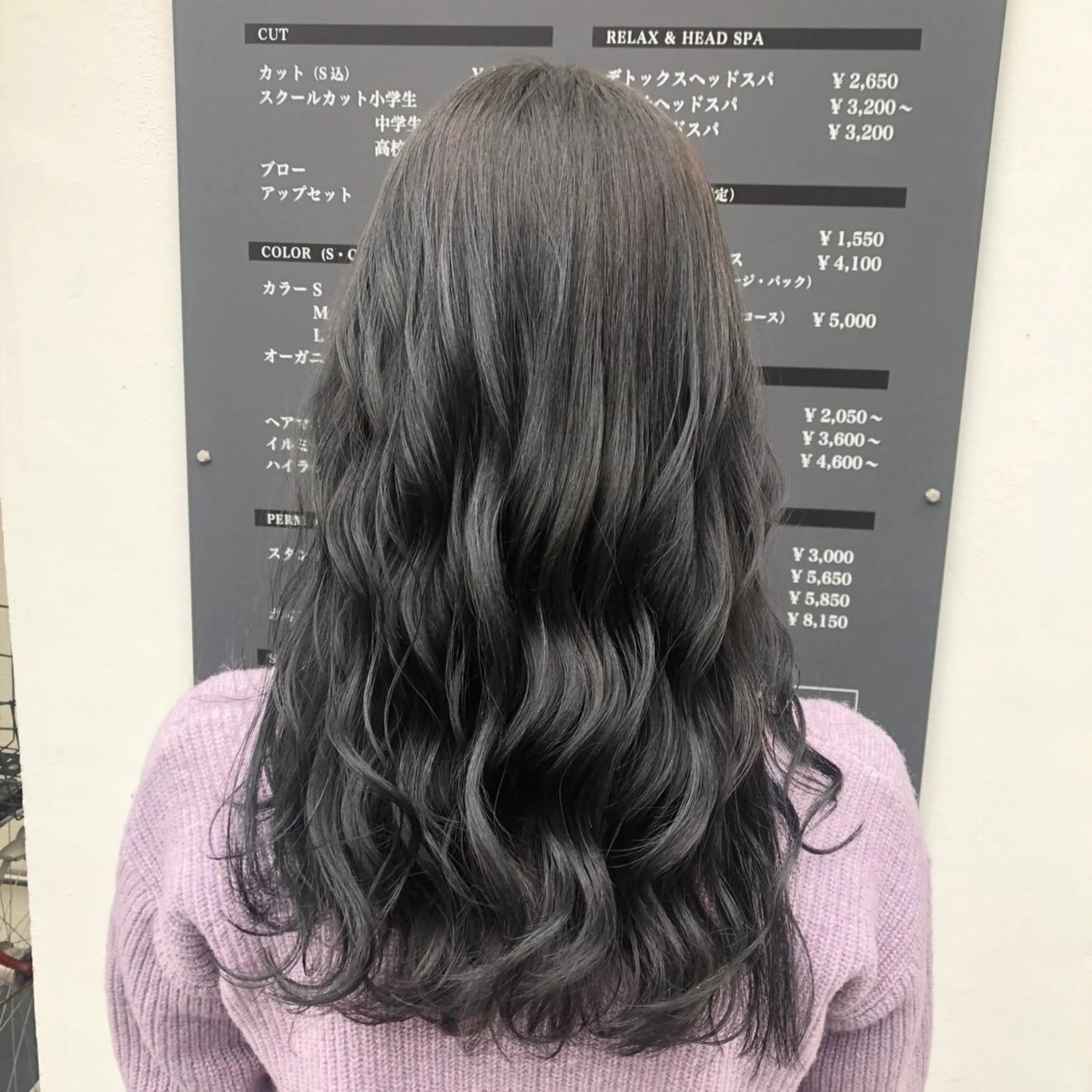 ロング カラー アディクシーカラー 透明感カラー 外国人風カラー 大阪長居🌱野見山 卓也のヘアスタイル