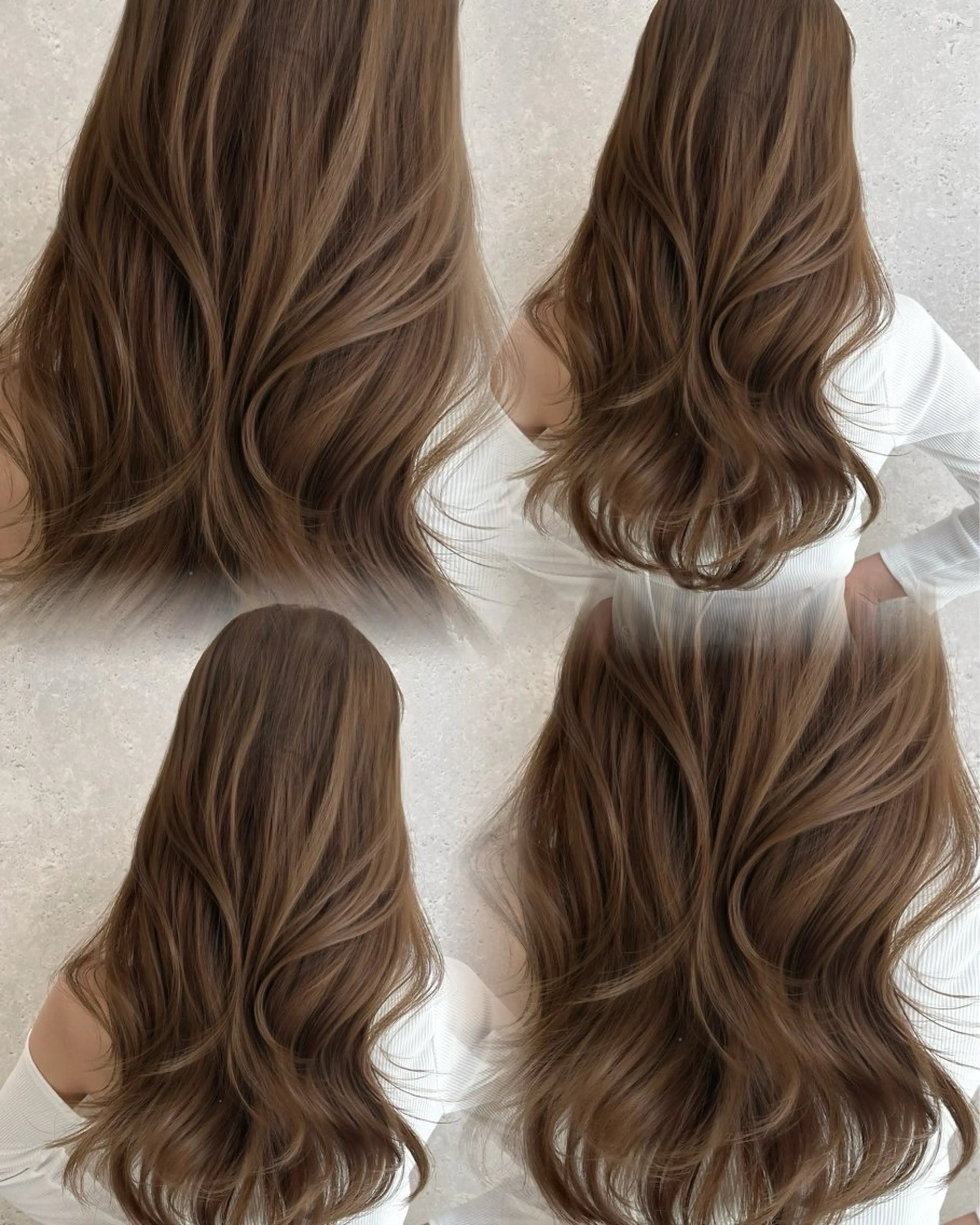 ロング カラー ベージュカラー ケアカラー レイヤーカット カット ヘアカラー ヘアセット 🤎大人かわいい🤎 韓国レイヤー🤎力丸のヘアスタイル