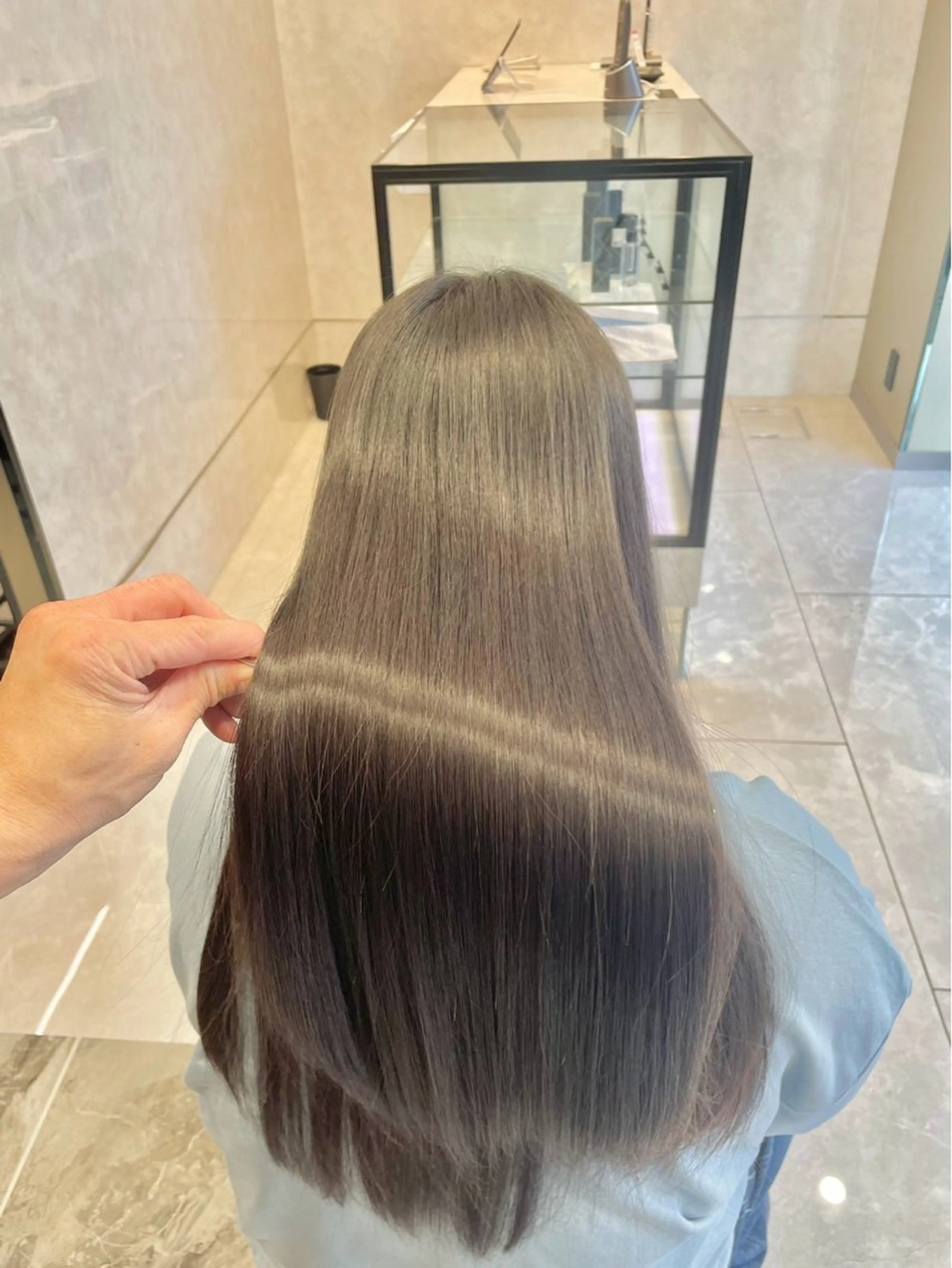 ロング パーマ 髪質改善 縮毛矯正 トリートメント ストレートパーマ hair salon Ranun所属・hair salon Ranunのヘアスタイル