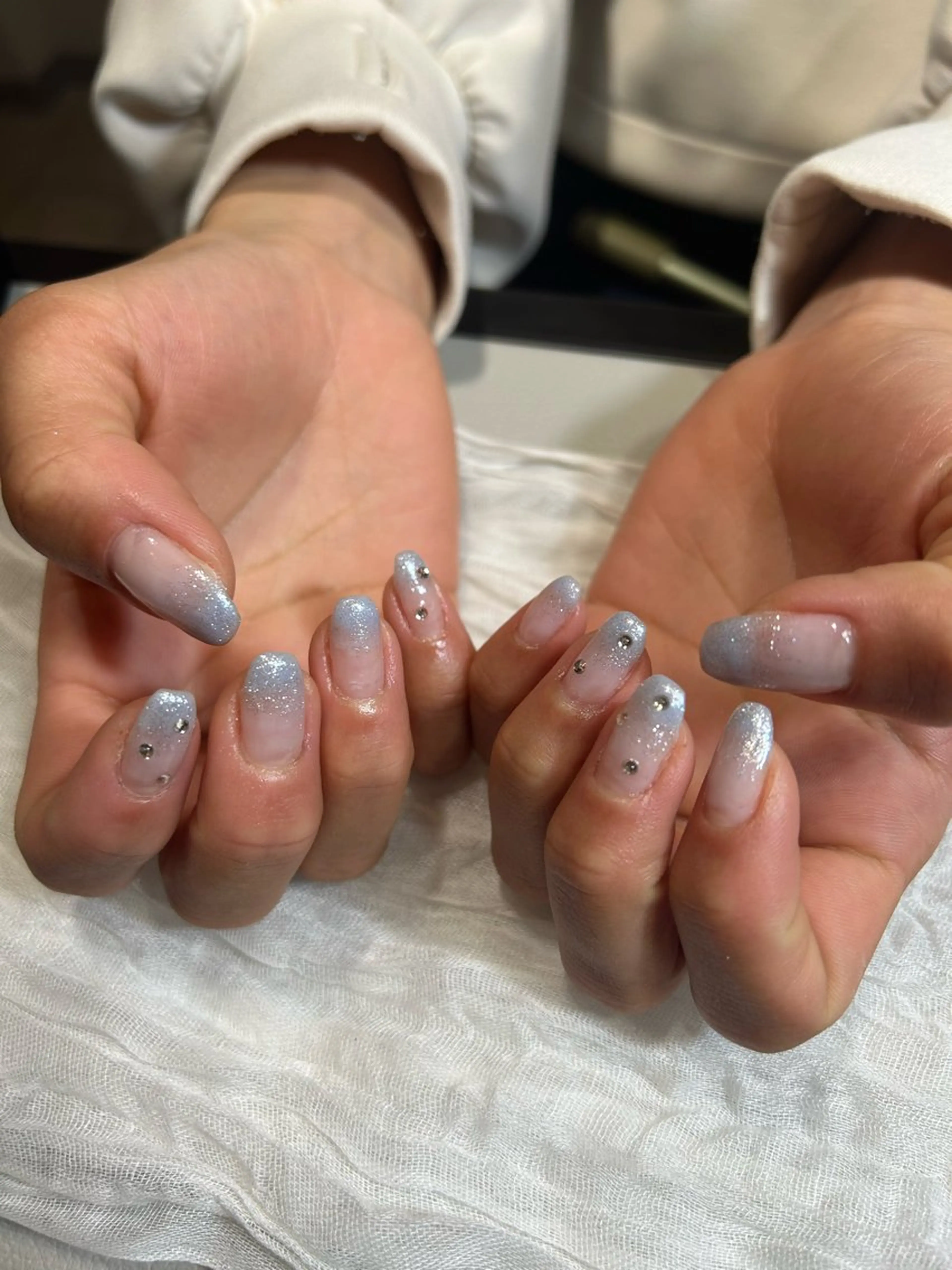 ネイル ラメ(グリッター) ラメグラデーション jujur Erikaのネイルデザイン