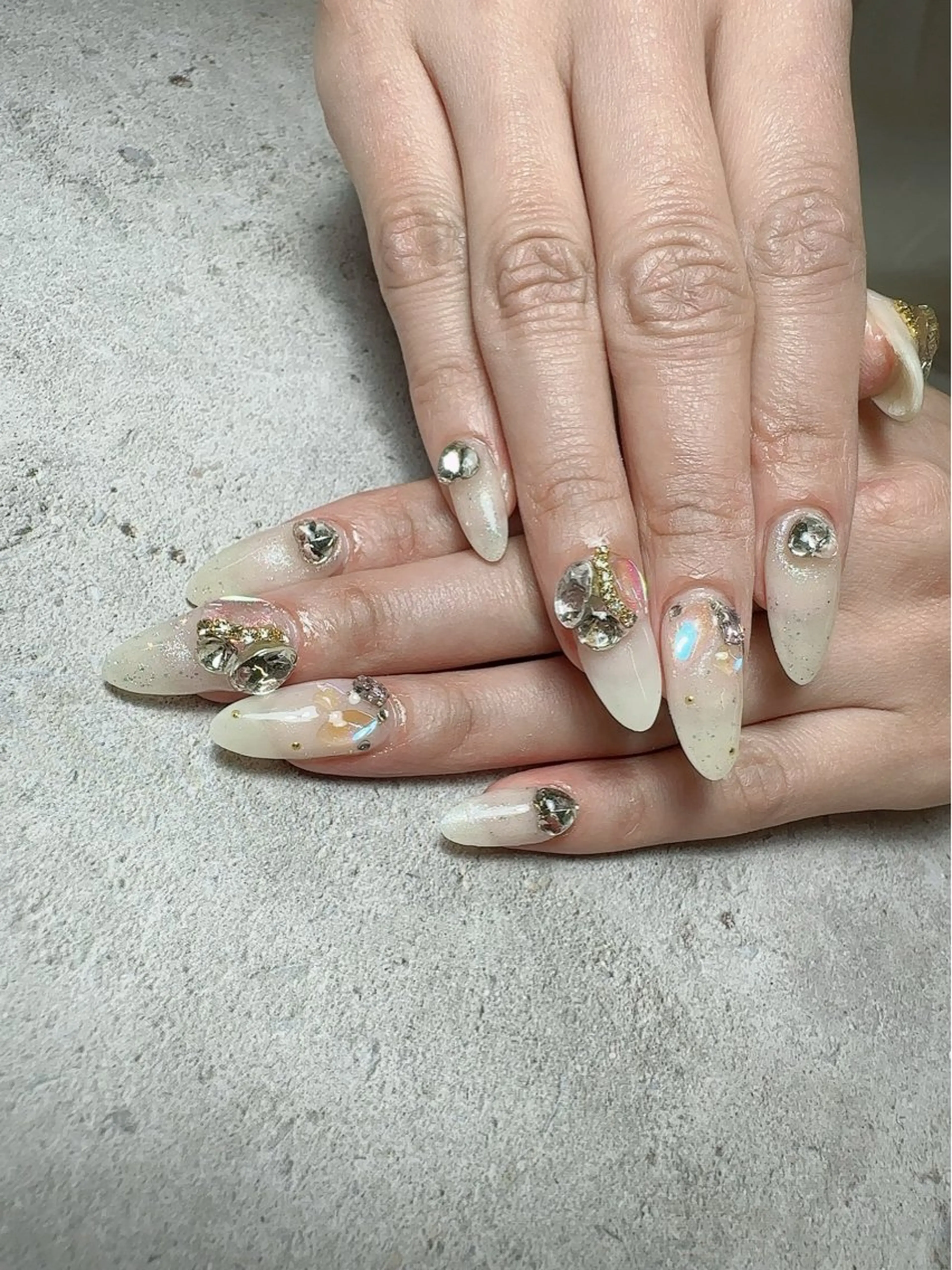 ネイル アートネイル 入学式 ハート マグネットネイル 持ち込み ハンドネイル nail salon    Mimiy..所属・Nailsalon Mimiy..♡のネイルデザイン