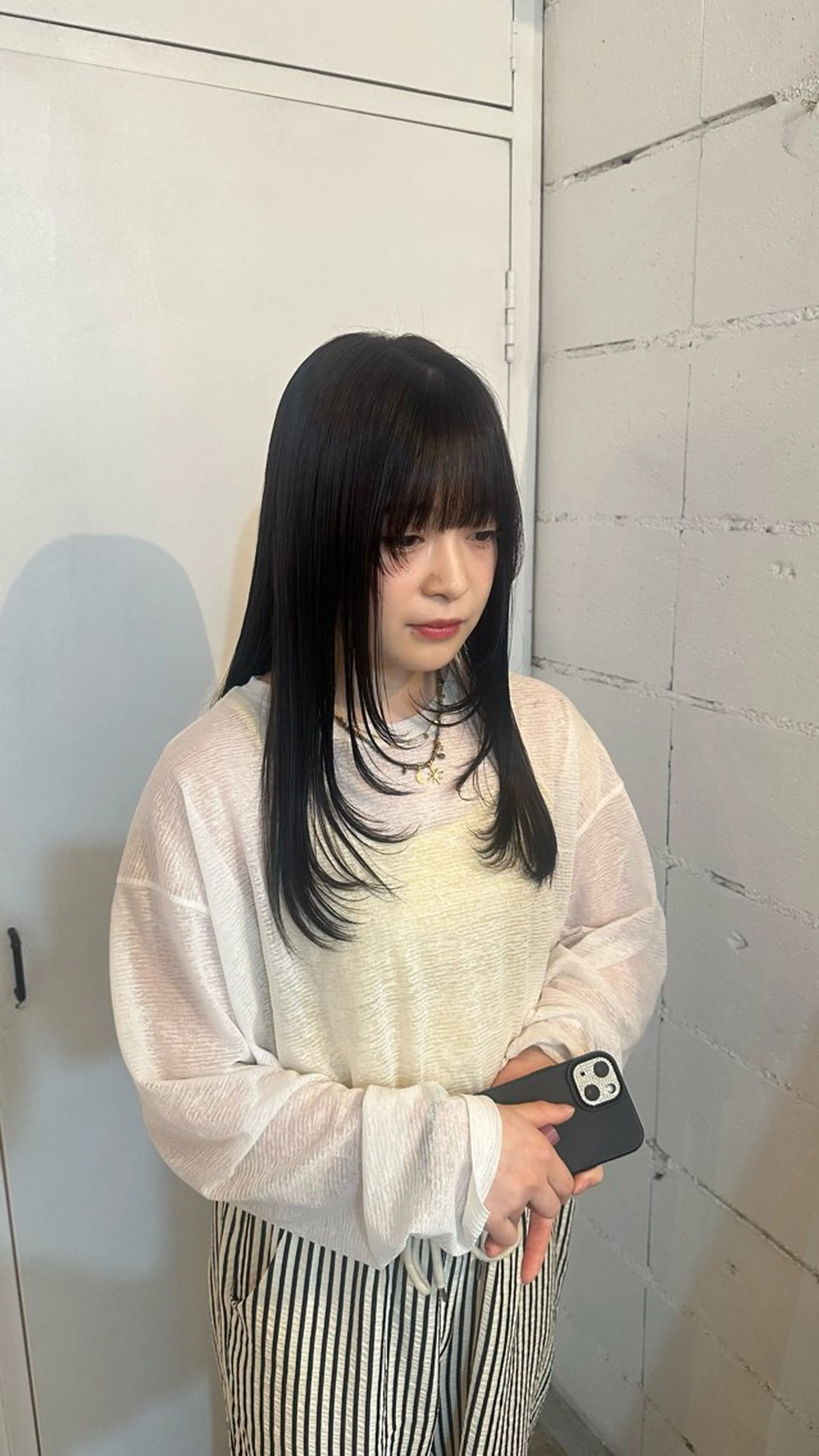 セミロング ヘアカラー ヘアサロン キコ所属・yamasaki momoaのヘアスタイル