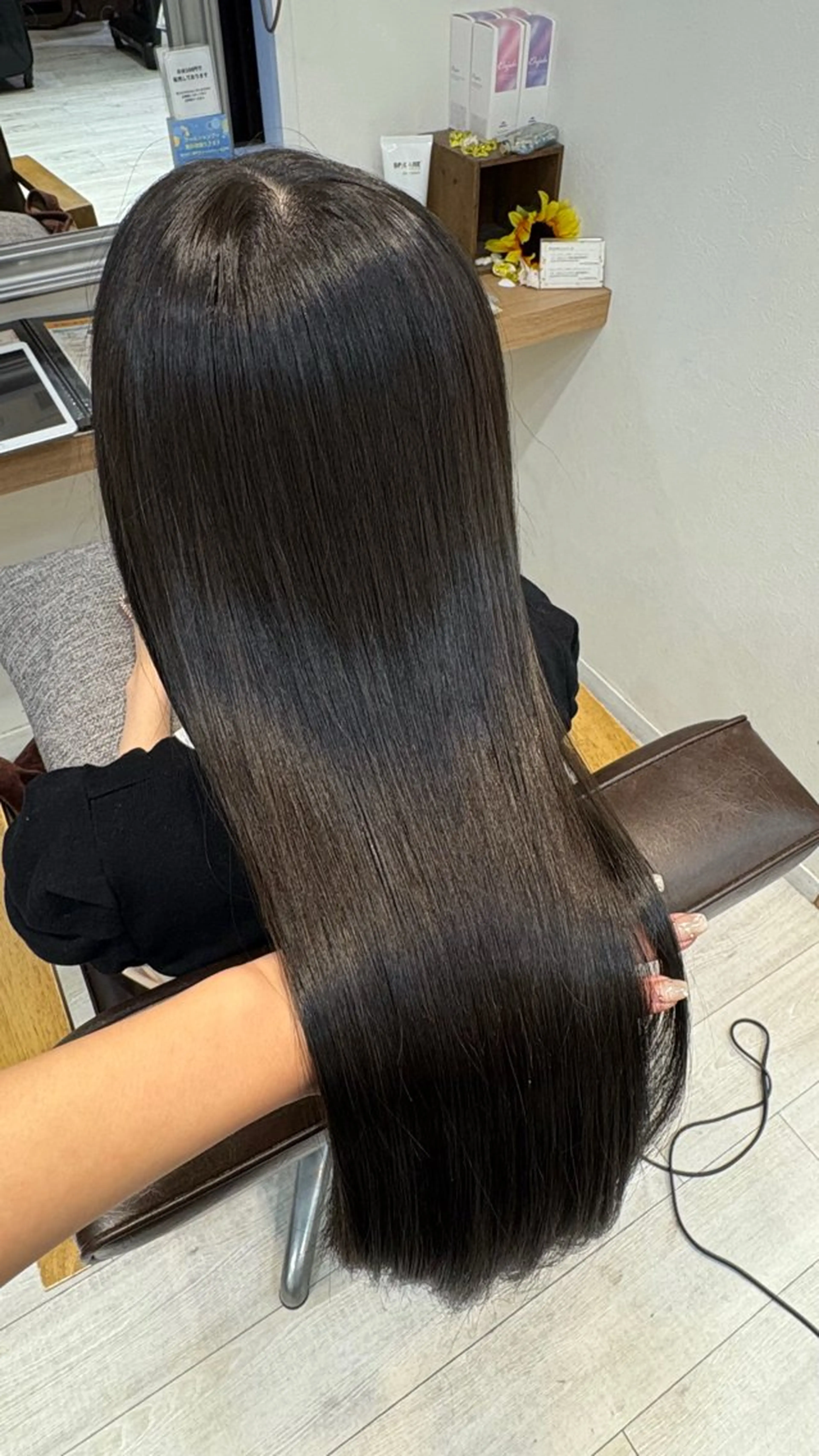 ロング カラー ヘアカラー トリートメント 髪質改善/艶カラー❄ 𝐲𝐮𝐮.のヘアスタイル