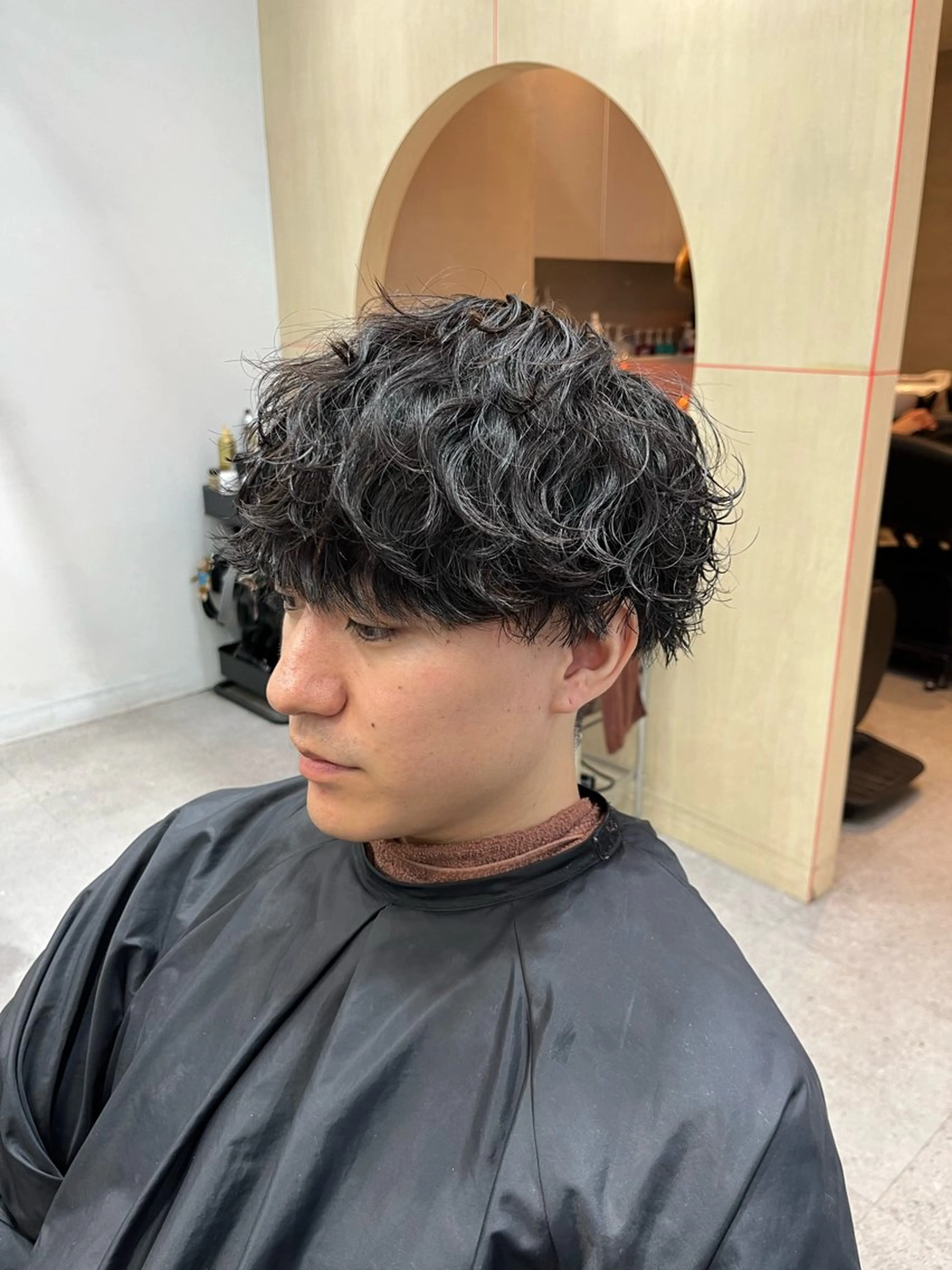 パーマ メンズ カット パーマ fifth 桐山 蒼史のヘアスタイル