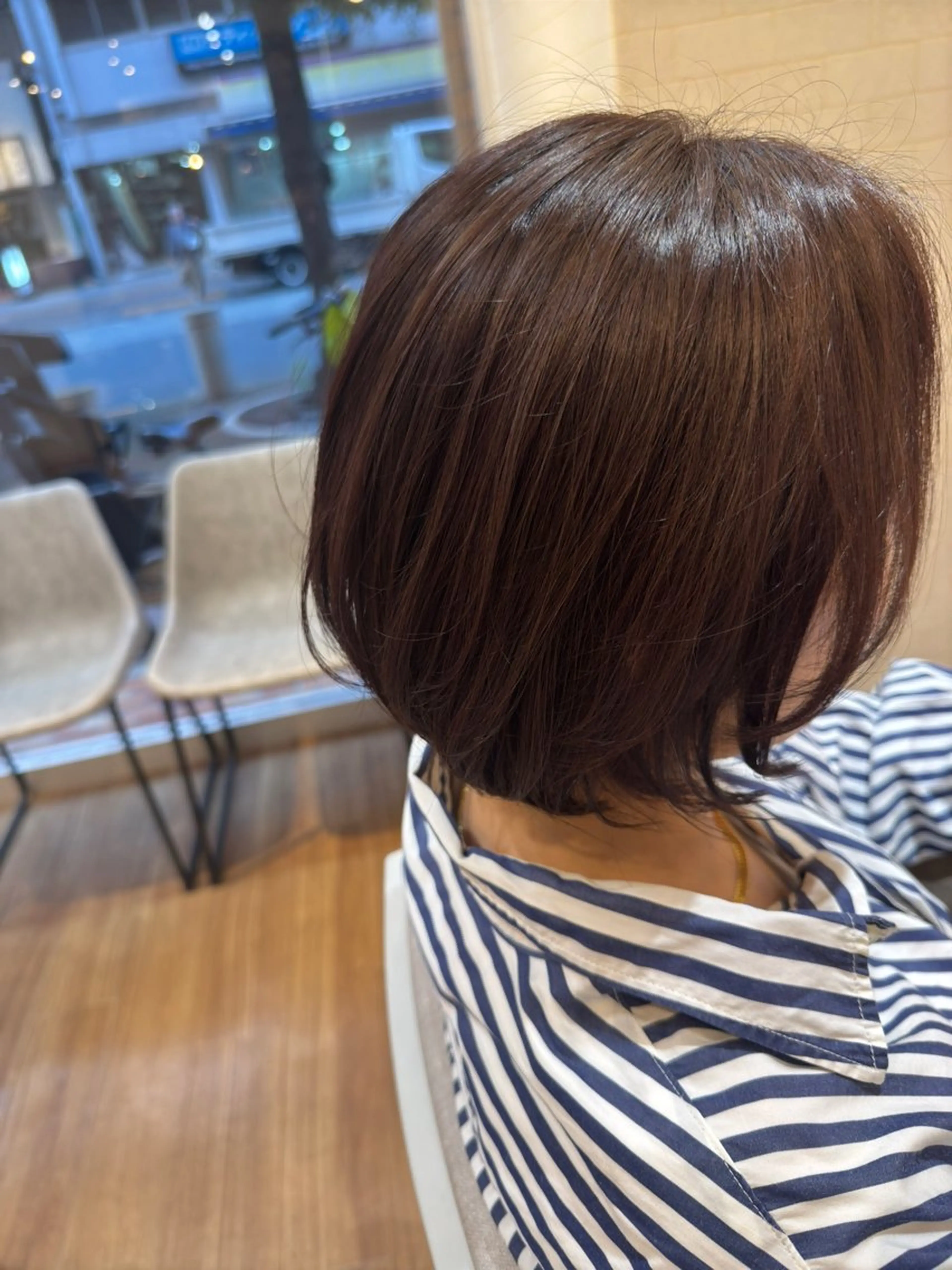 ミディアム カット ヘアカラー KOBA こばのヘアスタイル