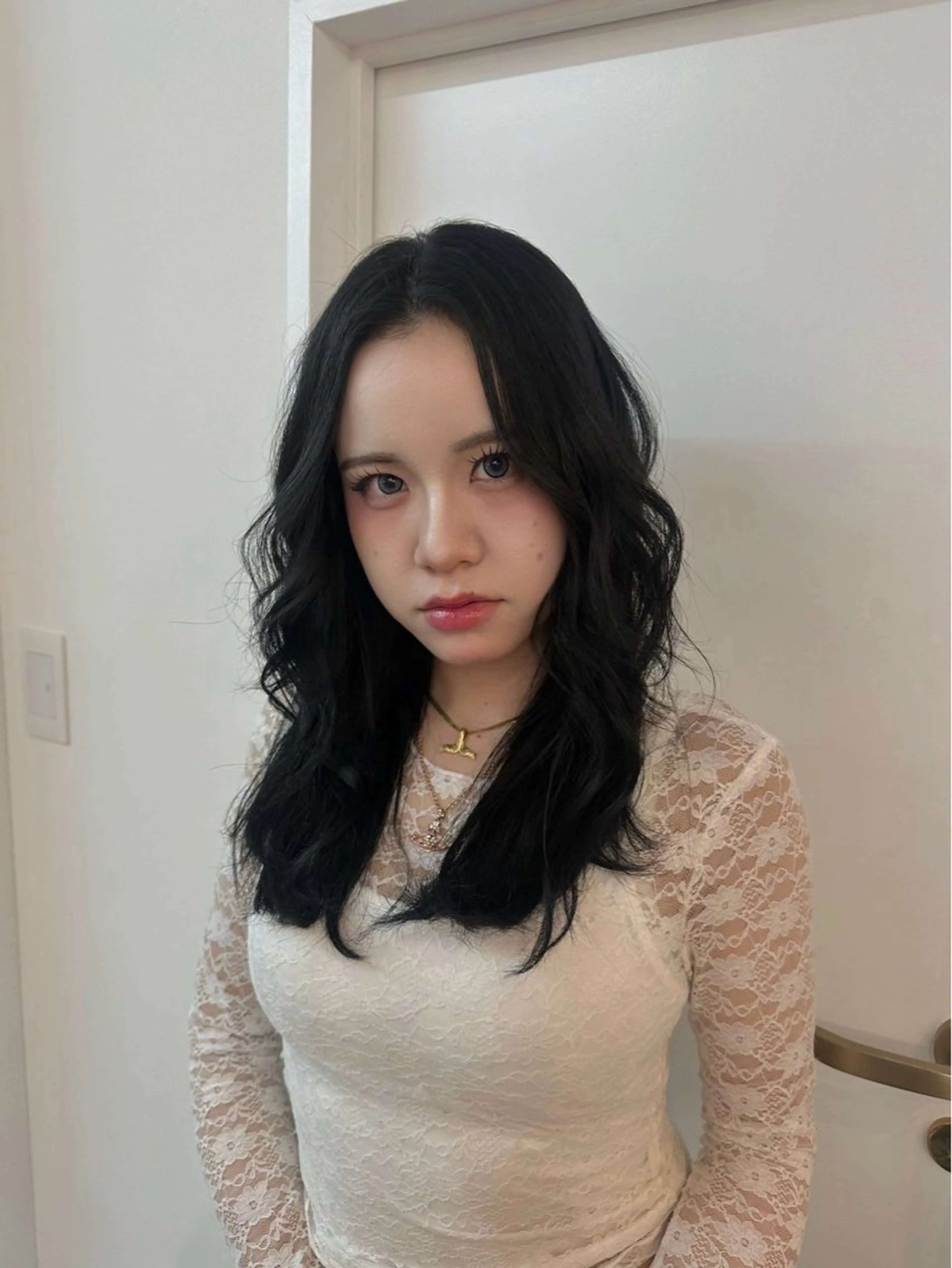 ロング カラー ヘアカラー トリートメント aoi / risa 天神美容室のヘアスタイル