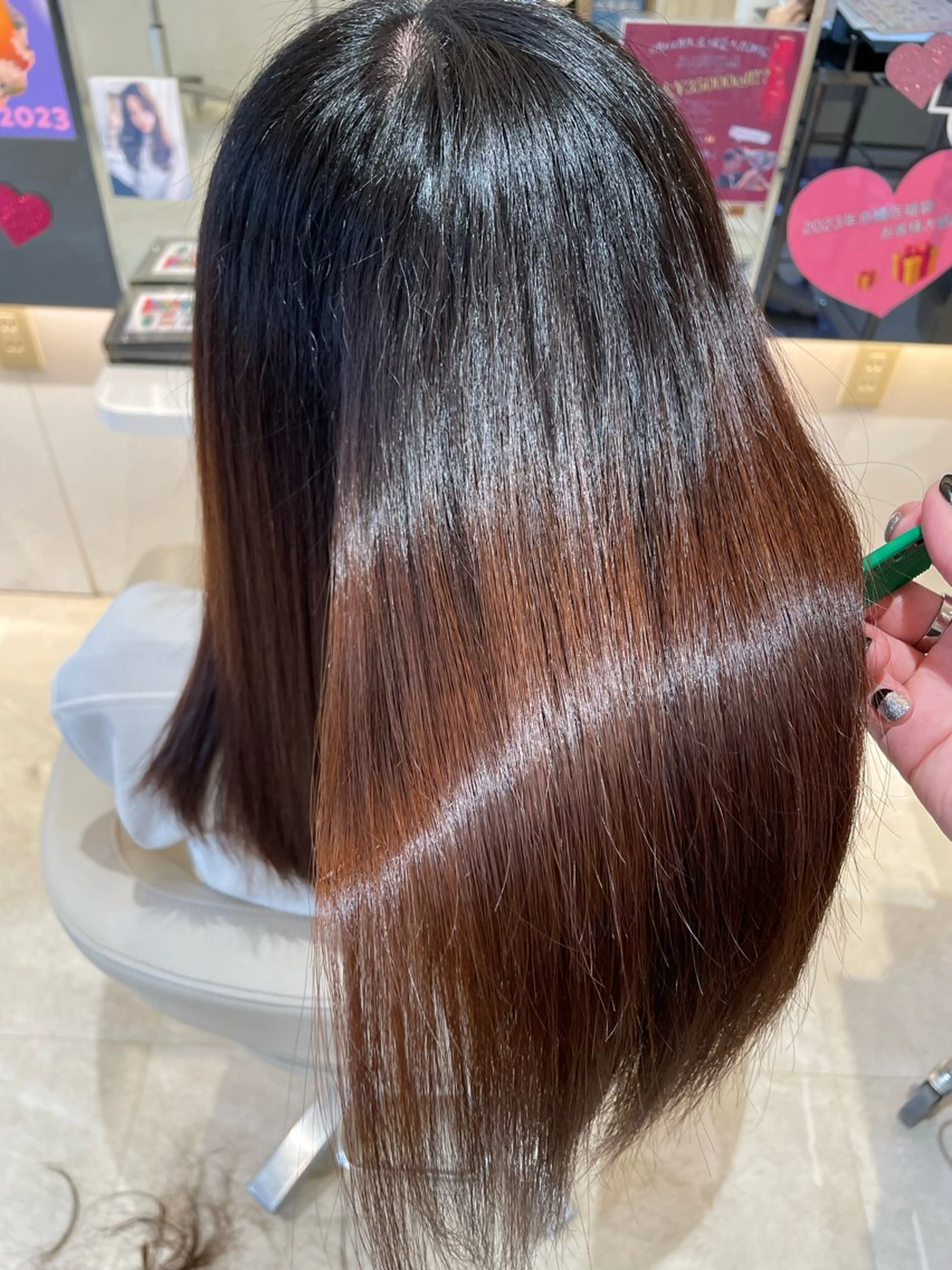 ロング 髪質改善 カット トリートメント 髪質改善・縮毛矯正 濱　泰賀のヘアスタイル