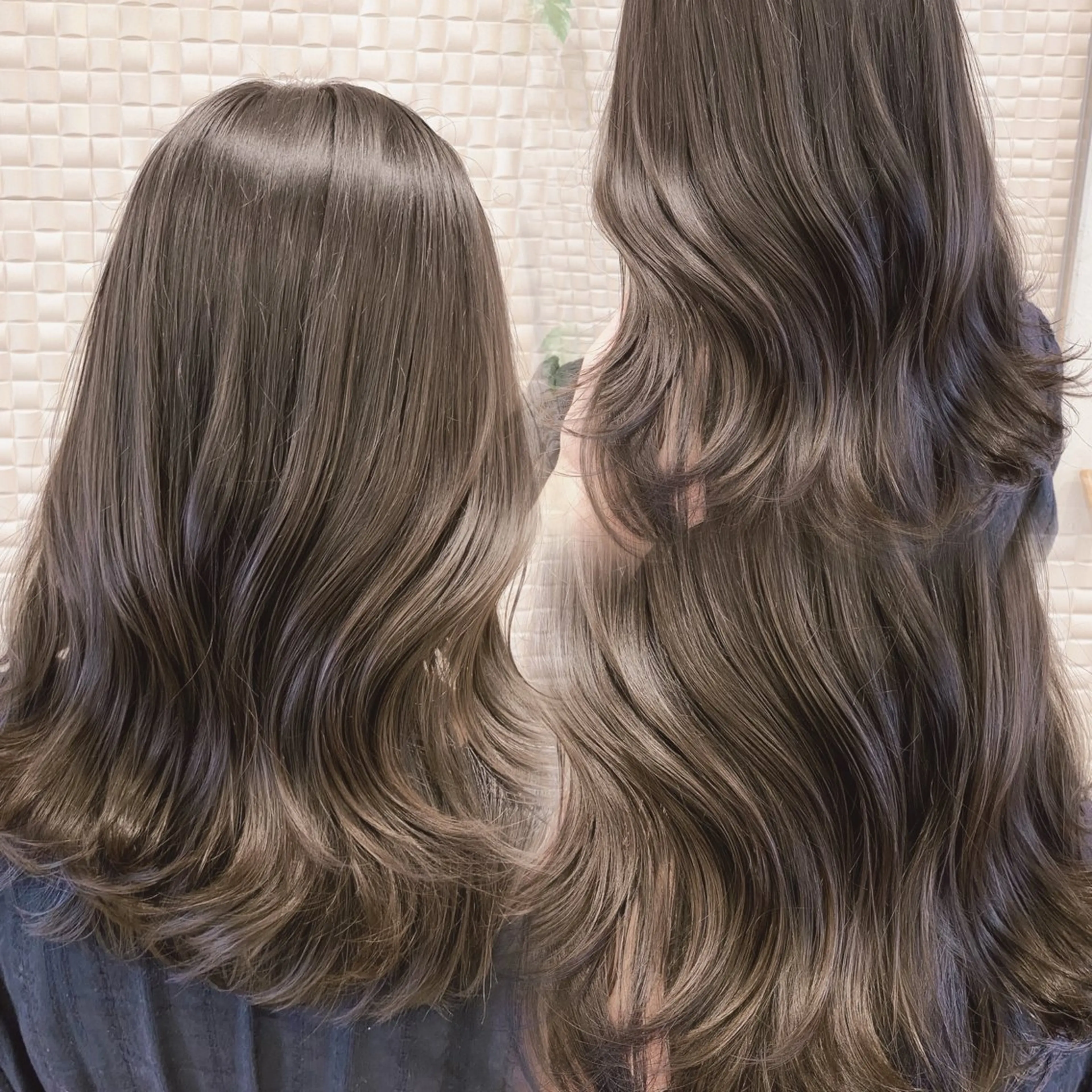 ミディアム カラー ヘアアレンジ ベージュカラー ブリーチ ブラウンカラー 透明感カラー ダブルカラー カット ヘアカラー トリートメント ヘアセット 藤岡 誠也のヘアスタイル
